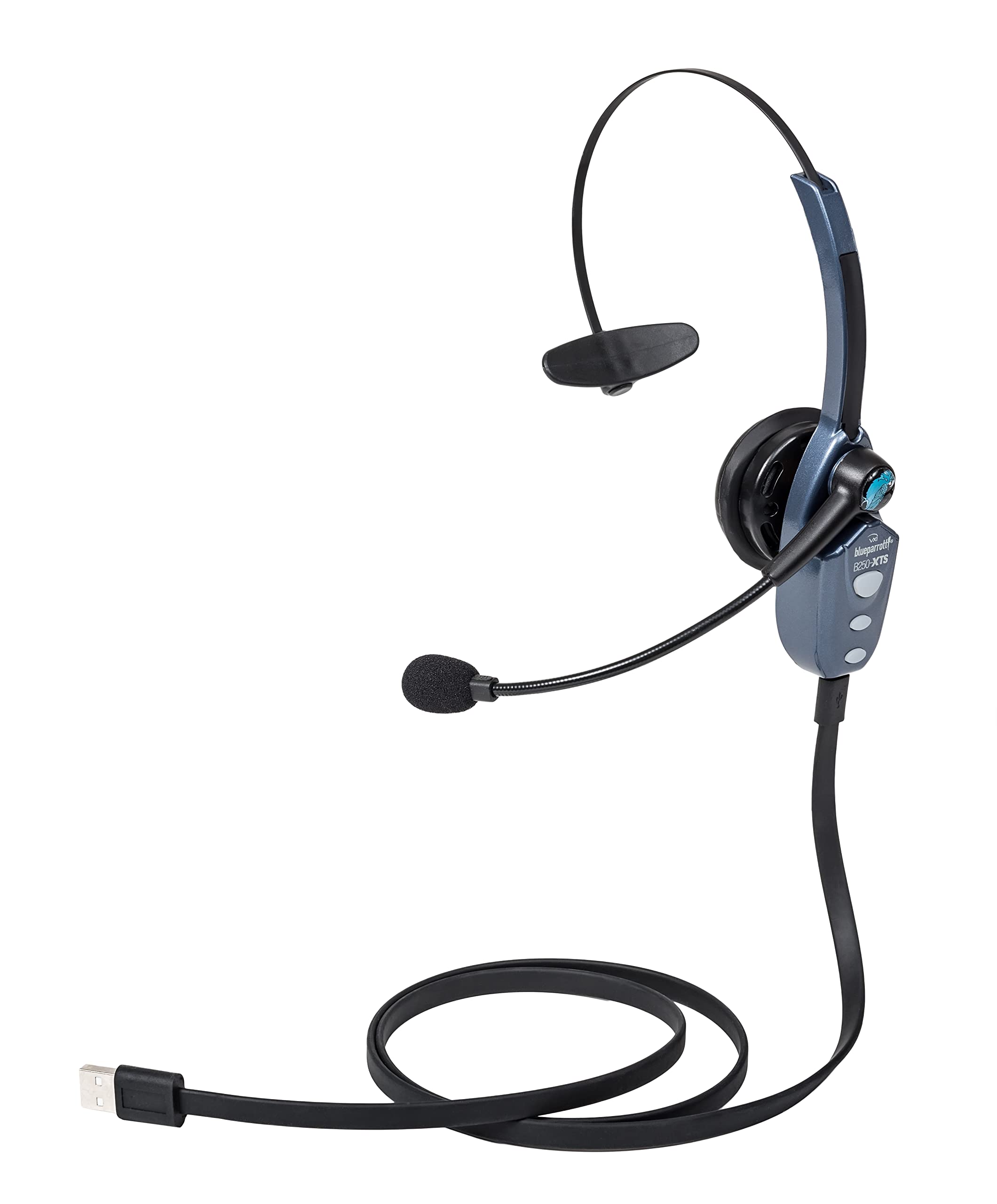 Blueparrott B250 Xts Mono Bluetooth Wireless Headset With 91% Noise Cancellation   Ideal For High Noise Environments   Includes