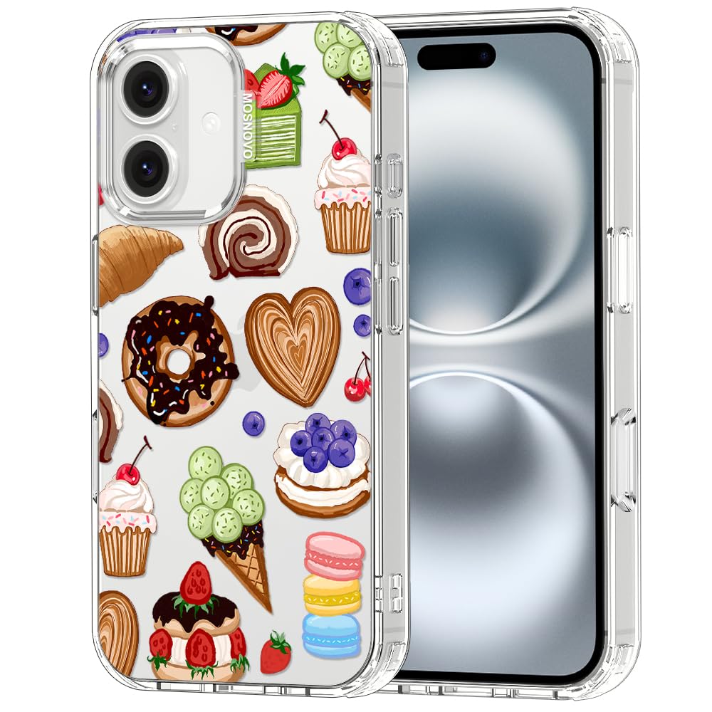 MOSNOVO for iPhone 16 Plus Case, Shockproof Military-Grade Protection 6.6ft Drop Tested, Clear Phone Case for iPhone 16 Plus, Sw