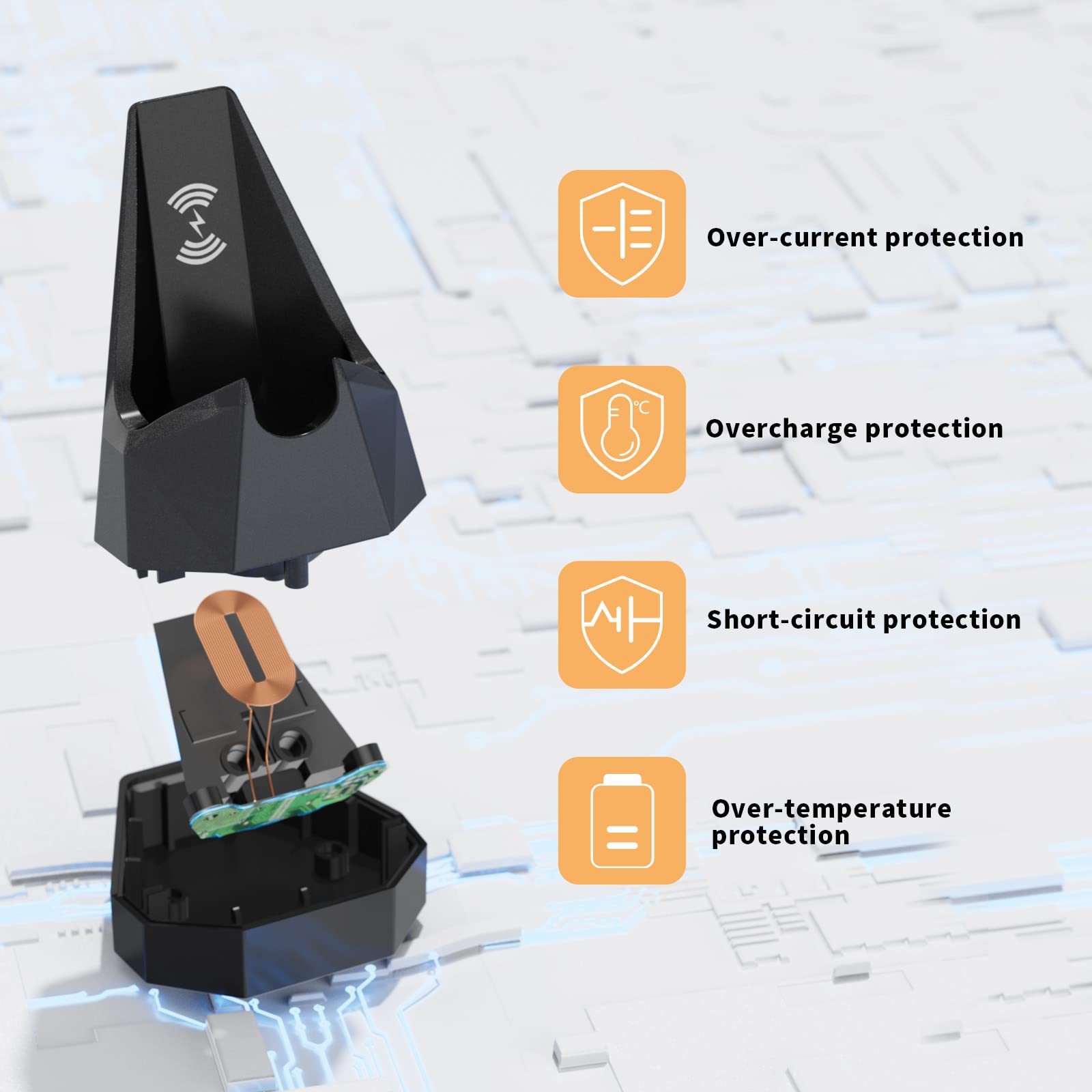 Fgieu Charging Dock Replacement For Manscaped 4.0, Wireless Charging Stand Base Compatible With Manscaped The Lawn Mower 4.0 Ele