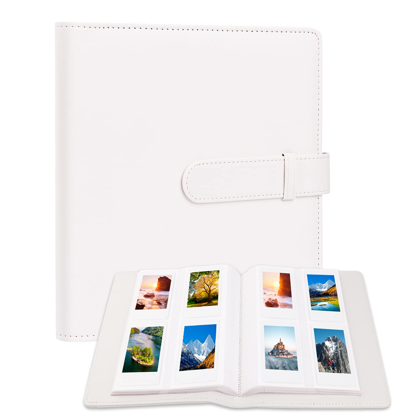 256 Pockets Photo Album For Kodak Mini Shot,Kodak Mini Shot 2 Retro Instant Camera,2X3 Photo Paper (2.1'X3.4') (White)
