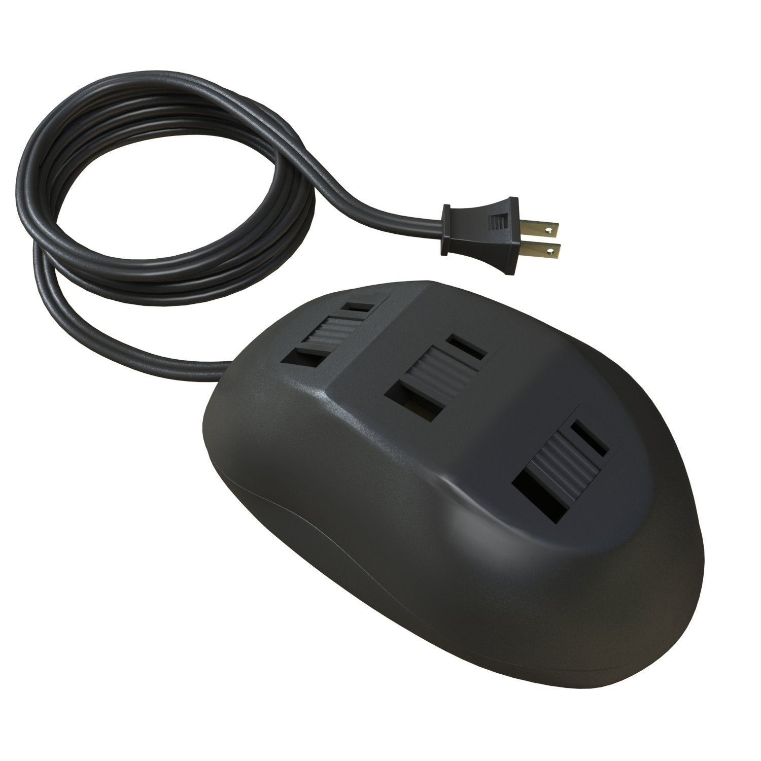 Stanley 31369 Powerhub Tabletop Polarized 3 Outlet Extension Cord, Black