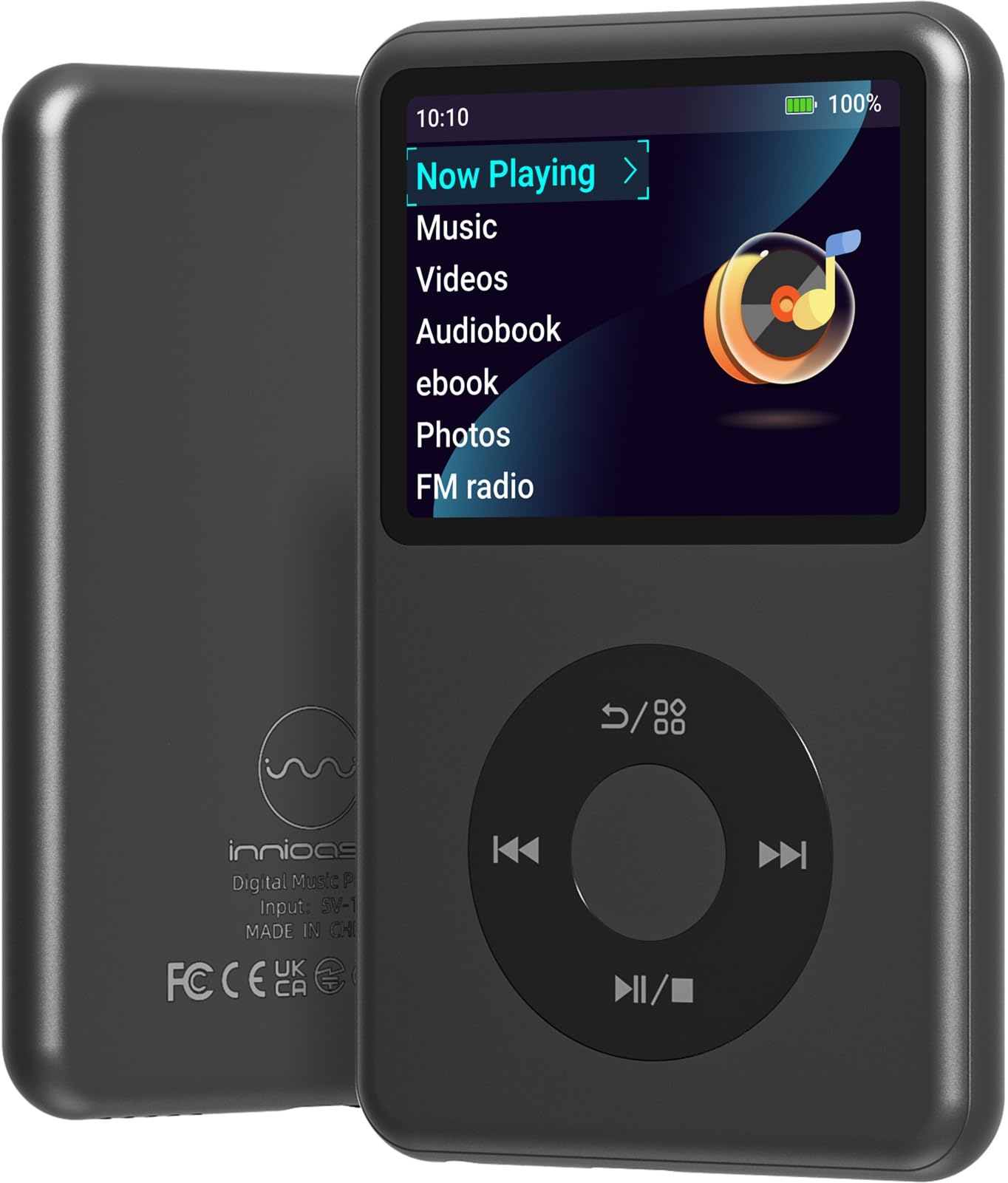 64Gb Mp3 Player with Bluetooth Y1 Portable Music Digital Players Supports Playlist Audiobook Video Nice Gadget for Kids Pink
