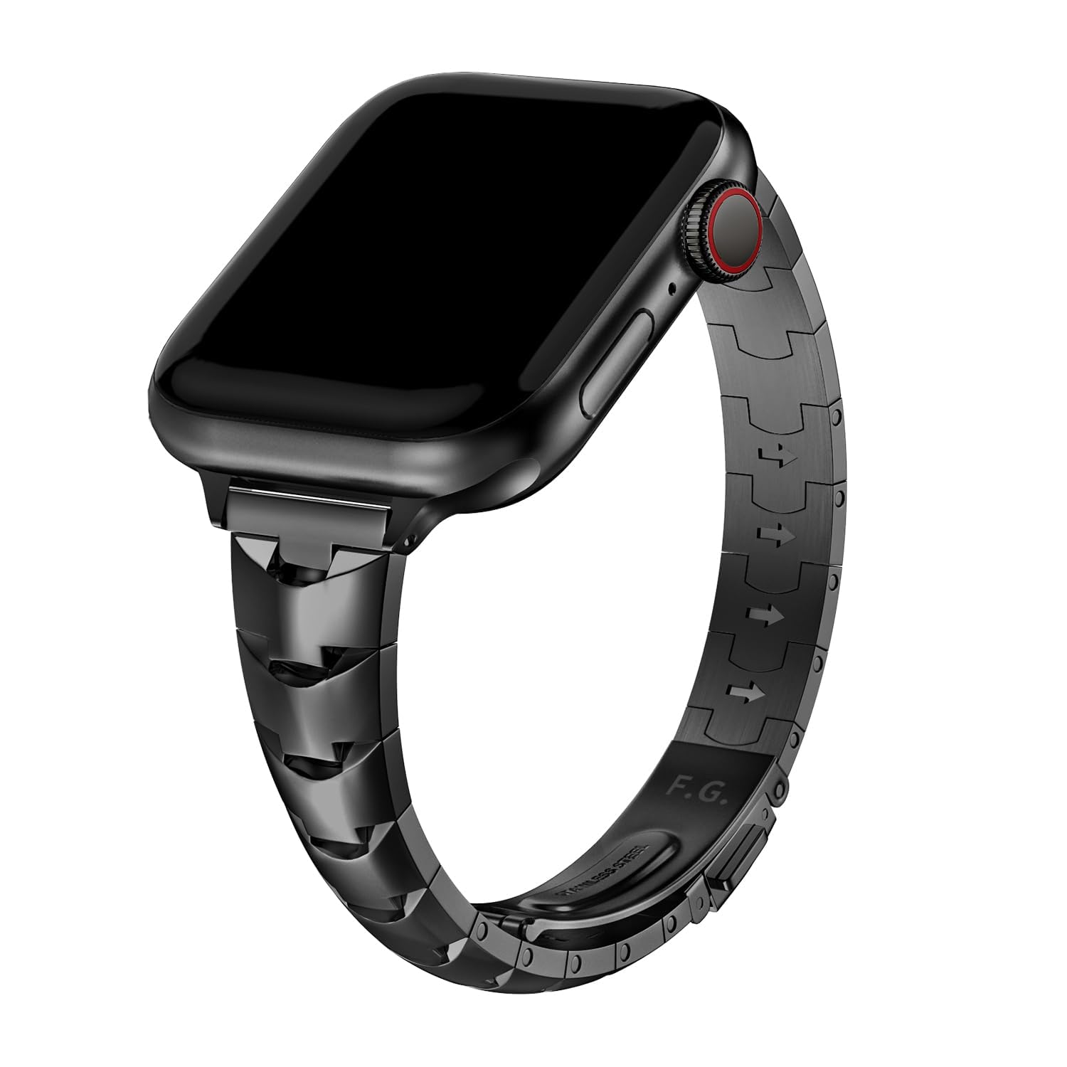 Fullmosa Slim Metal Band Compatible with Apple Watch Band 42mm 41mm 40mm 38mm,Dressy Stainless Steel Chain Strap for Women iWatc