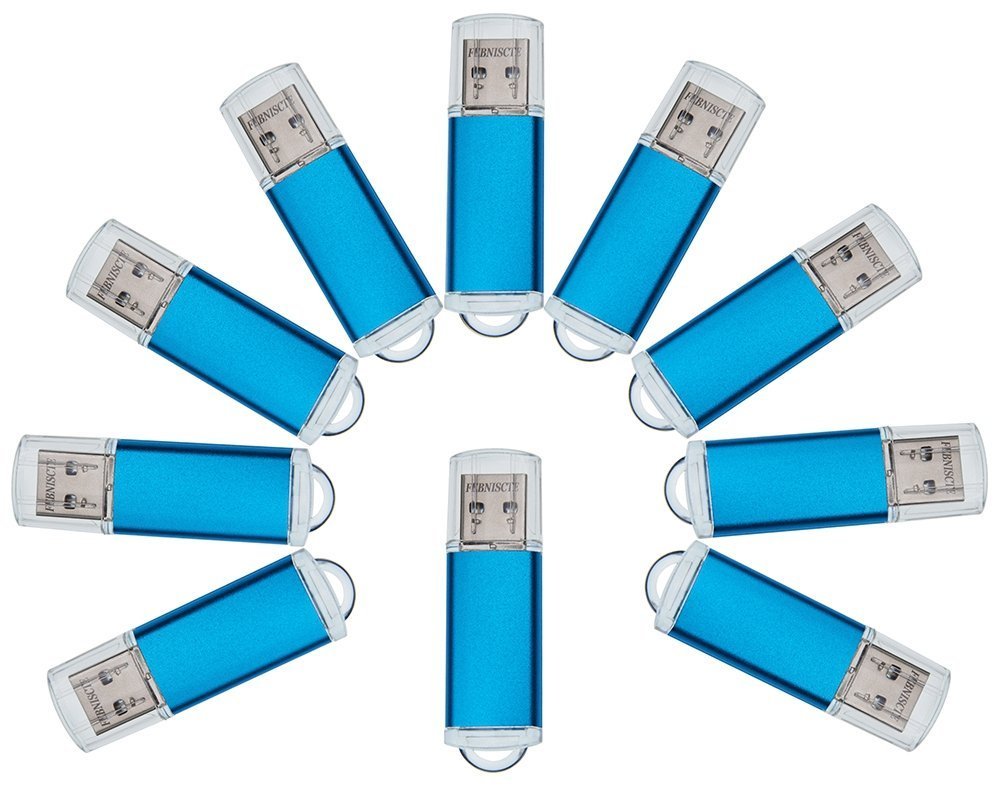 Febniscte Usb 3.0 Flash Drives 8Gb 10 Pack Blank Usb Flash Drives Portable Sky Blue Usb Drives