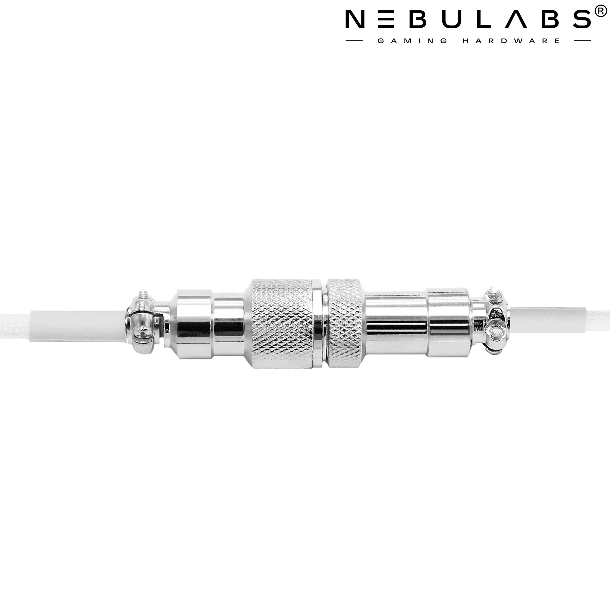 Nebulabs 5Ft Keyboard Cable Gaming Pcs Mechanical Aviator Classic Coiled Cable Usb-C Cable, Customized Plug With Detachable Con