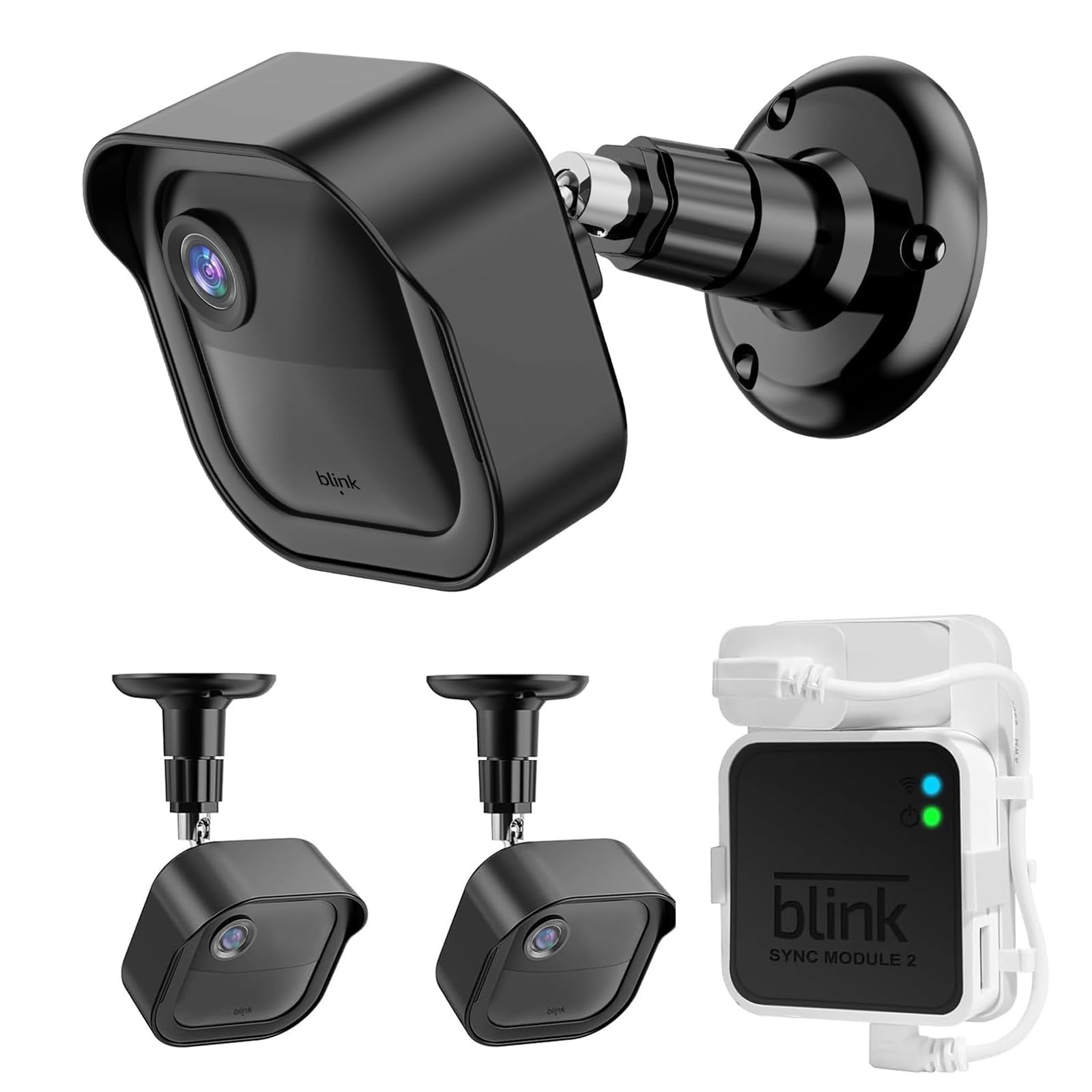 Wall Mount For Blink Outdoor Camera 4Th Gen, Weatherproof Protective Housing And 360Adjustable Mounting Bracket With Sync Module
