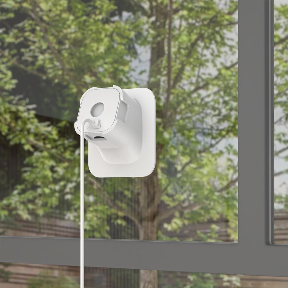 Holicfun 20 Degree Angled Window Mount For Blink Mini And Blink Mini 2 Camera, White