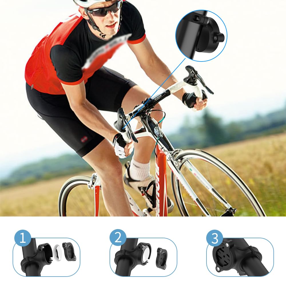 Tucana Bike Seatpost Mount Compatible With Garmin Varia Rvr315 Rtl510 Rtl515 Rearview And Edge 130 530 830 1030 1040   Fit 25.4M