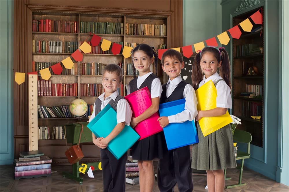 Back To Shool Backdrops For Photography Classroom Bookshelf Blackboard Photo Background 7X5Ft Teacher Backdrop Online Teaching S
