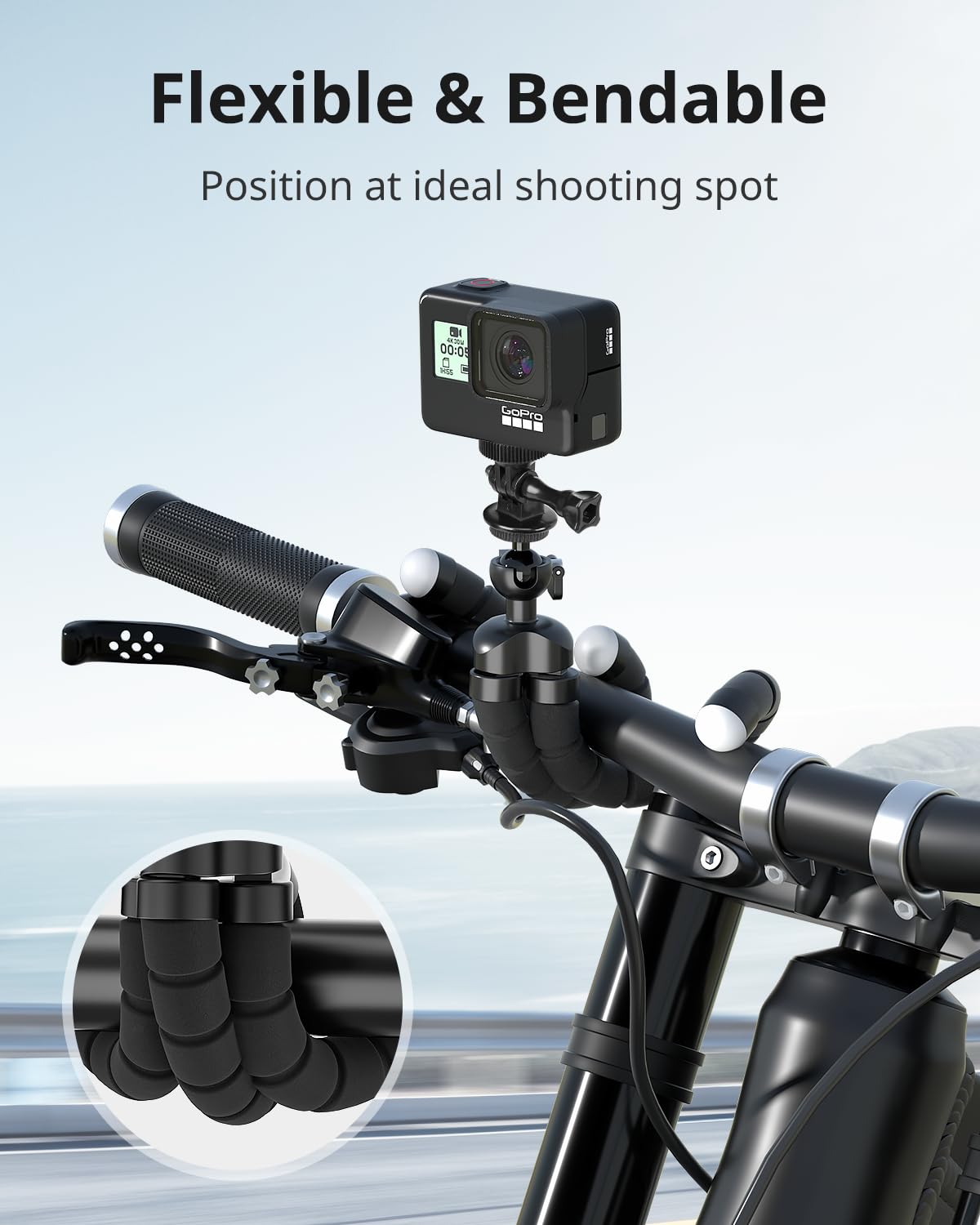 Ubeesize Flexible Mini Phone Tripod, Portable And Adjustable Camera Stand Holder With Wireless Remote And Universal Clip, Compat