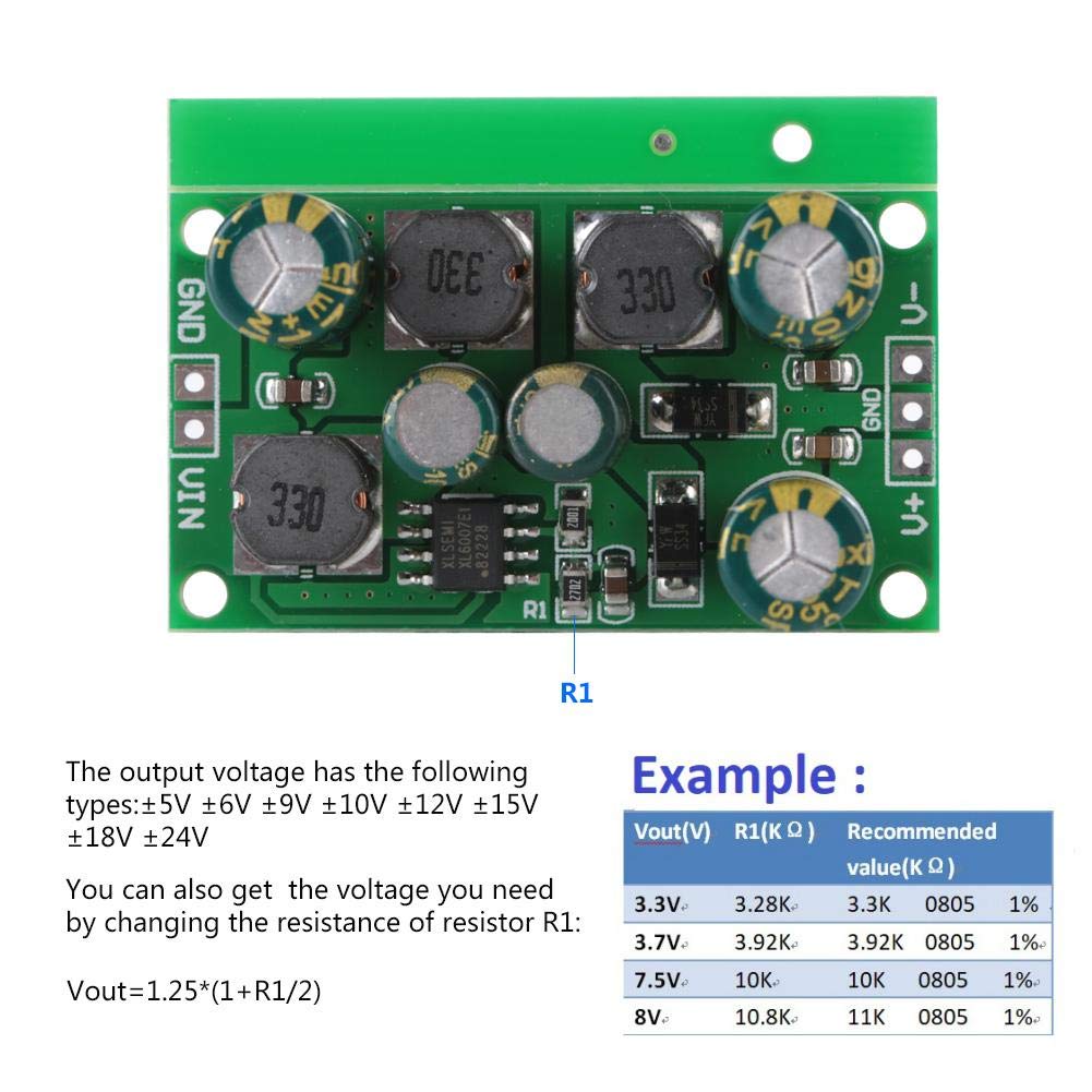 Ywbl Wh Dc Dc Positive & Negative Voltage Boost Buck Converter Output 5V, 6V, 9V, 10V, 12V, 15V, 18V, 24V (Output Voltage 15Vdc)