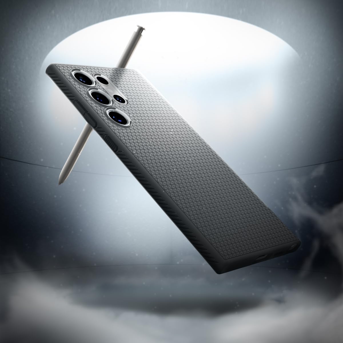 Spigen Liquid Air Designed For Galaxy S24 Ultra Case (2024) [Military Grade Protection]   Marble Gray