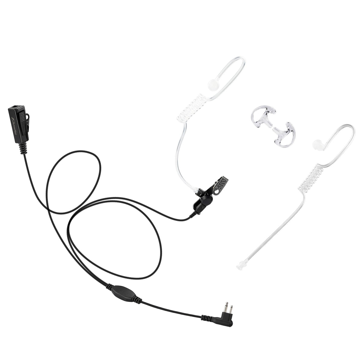Arrowmax Ask8510C M1 2 Wire Ptt Earphone Compatible With Motorola Cp200D Cp100D R2 Dep450 Bpr40D Cp200 Cp185 Bpr40 Yaesu Ft 65 Ft 25 Ft 4X/V Xir P3688