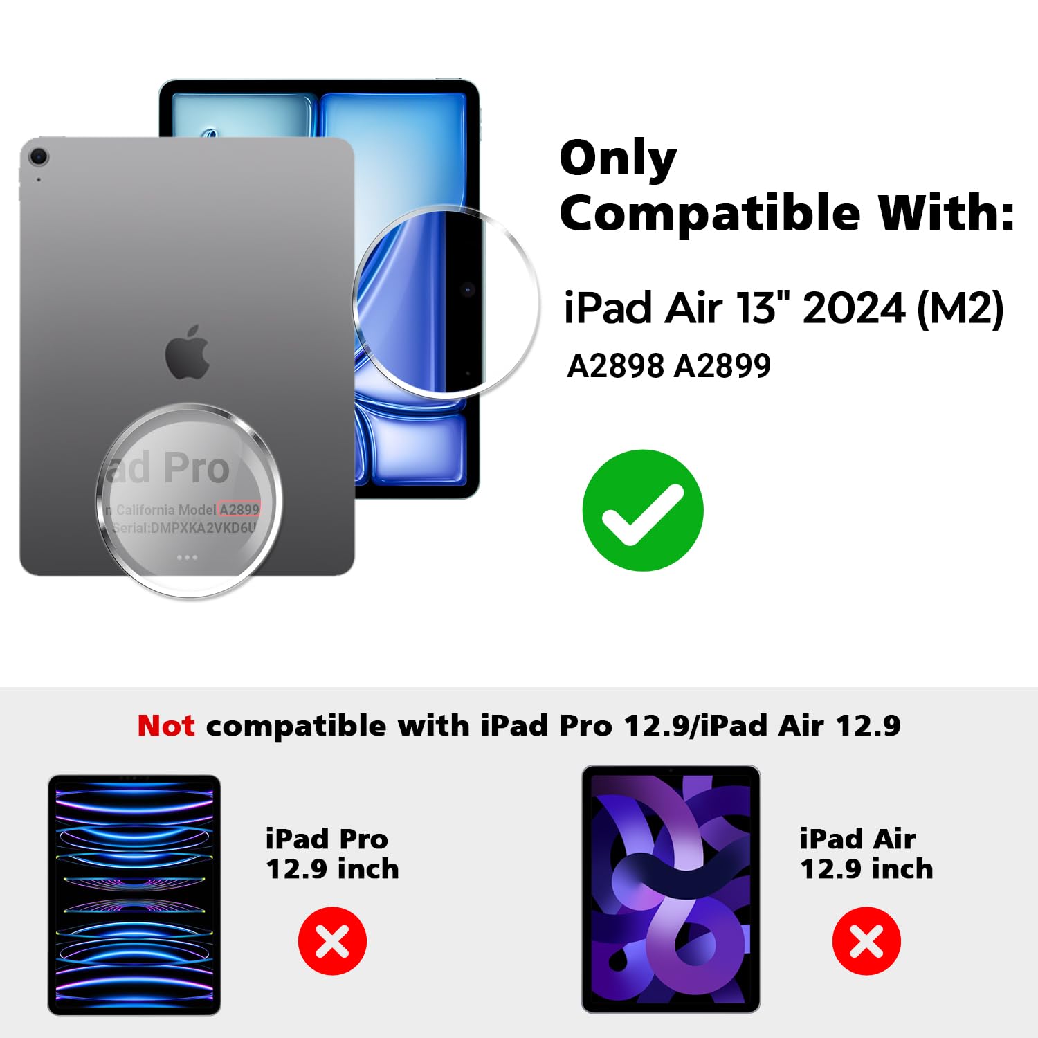 Pys Privacy Screen Protector For Ipad Air 13 Inch 2024, Nano Detachable 30 Degree Privacy Filter, Reusable & Removable, Matte Fi