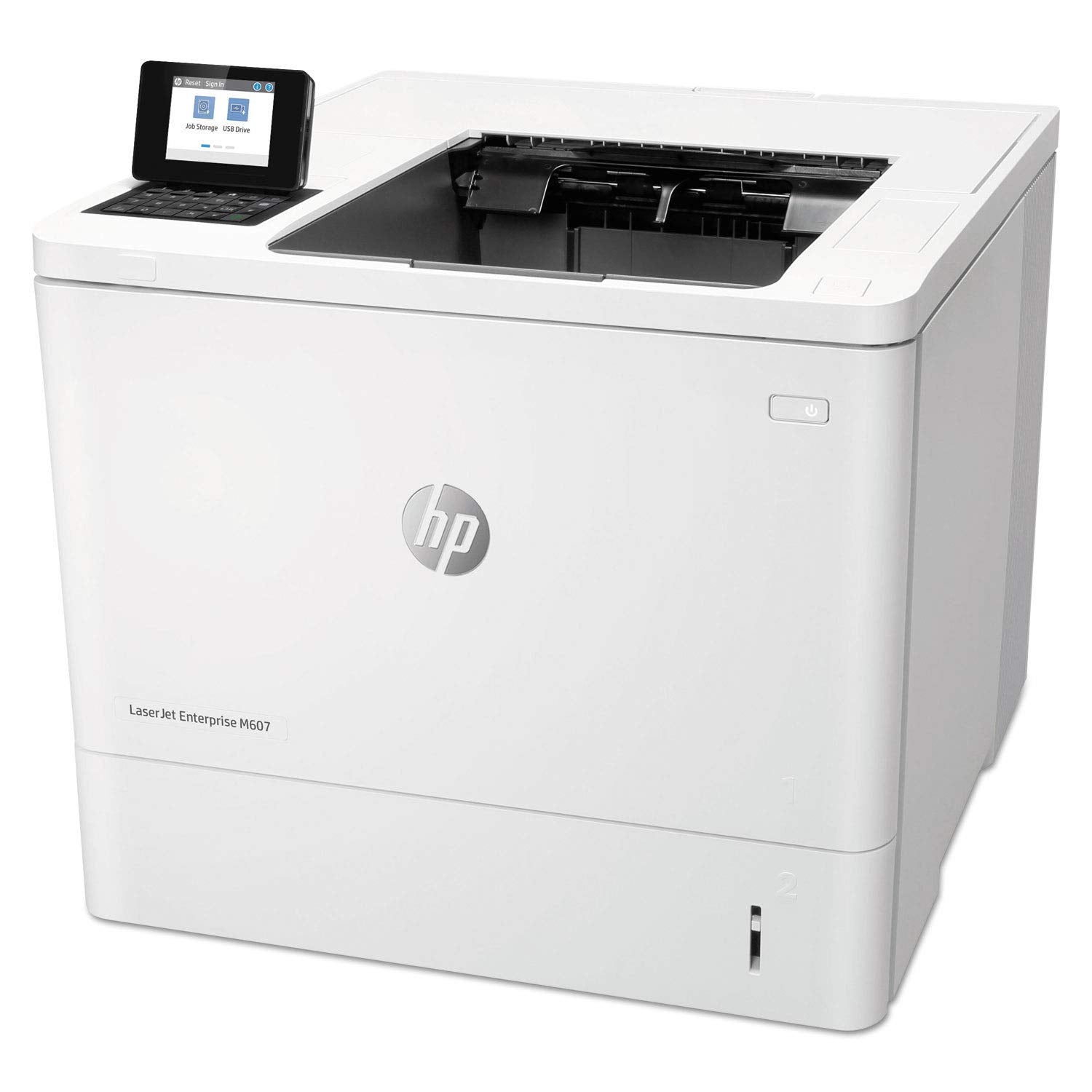 Hp Laserjet Enterprise M607Dn (K0Q15A), Duplex Monochrome Laser Printer - Ethernet And Wi-Fi Connectivity, White