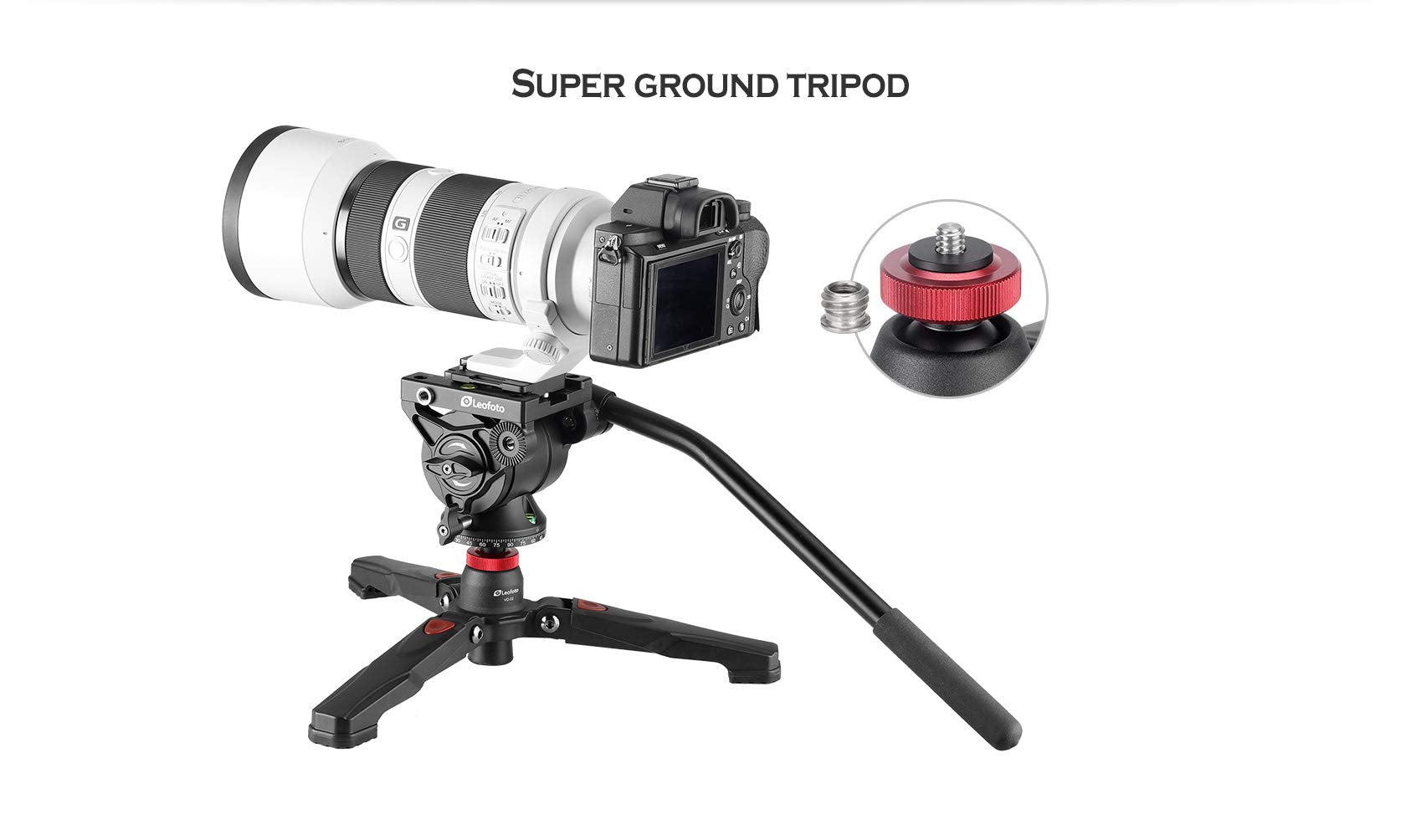 Leofoto Vd 02 Universal Folding Monopod Support Tripod Base 30 Tilt & 360 Panning