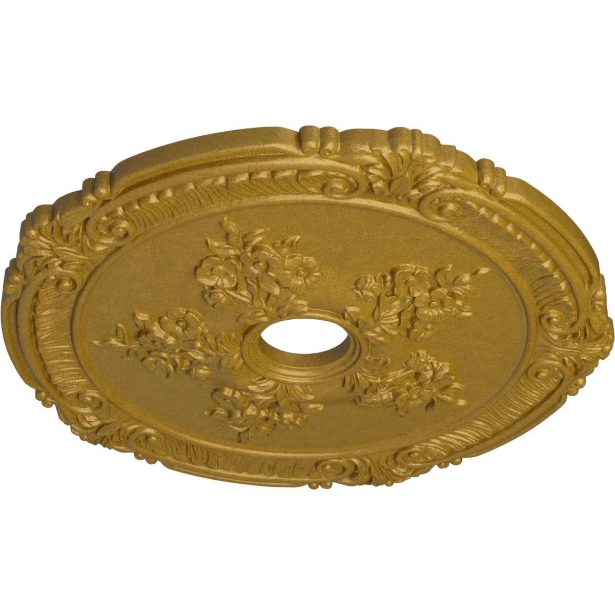 Ekena Millwork Cm26Atpgs Attica With Rose Ceiling Medallion, 26''Od X 3 3/4''Id X 1 1/2''P, Hand Painted Pharaohs Gold