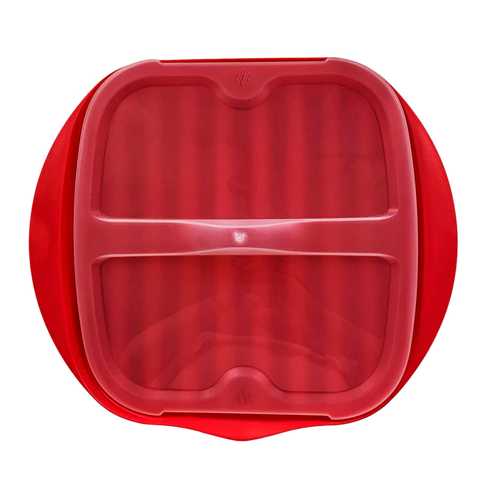 Microwave Bacon Tray With Splatter Lid, Safety, Quick And With No Mess, Microwave Bacon Cooker Make Crispy Bacon In Few Minutes(