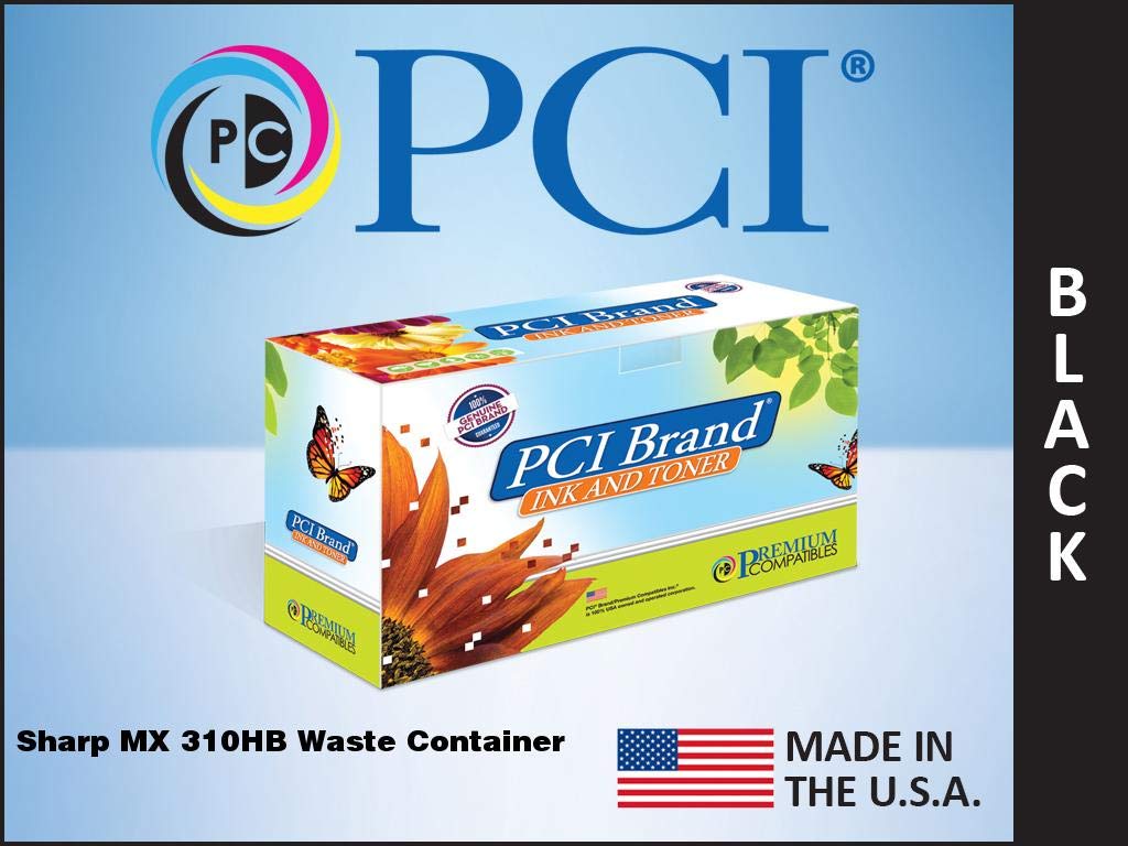 Pci Brand Sharp Mx 310Hb Pci New Compatible Replacement For Sharp Mx 310Hb Black Waste Container