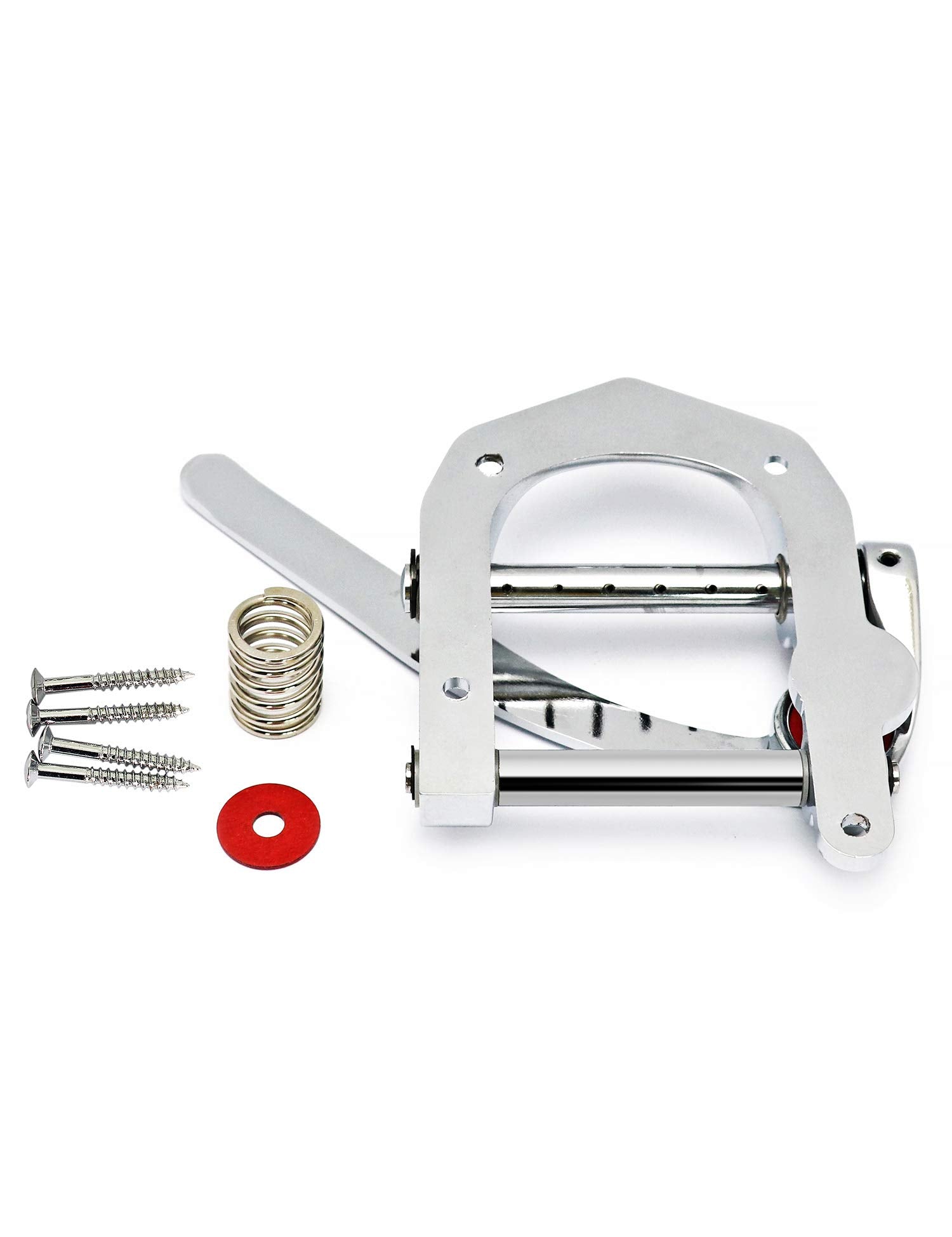 Metallor Guitar Tremolo Tailpiece Vibrato Bridge Compatible With Sg Lp Tele Style Flat Top Electric Guitar Parts Replacement Chr