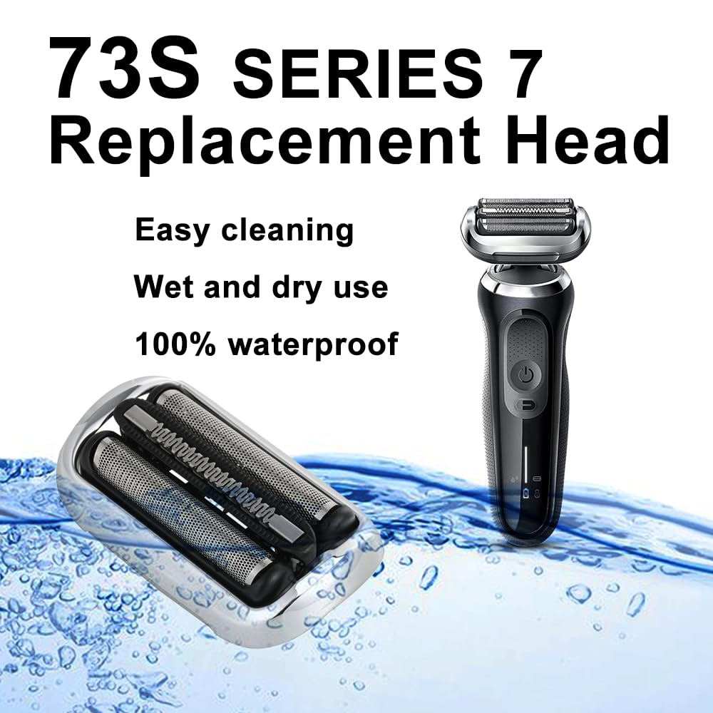 73S Series 7 Electric Shaver Replacement Head Compatible With Braun Series 7 Foil Shaver Replacement Heads 7020S,7025S,7027Cs,70