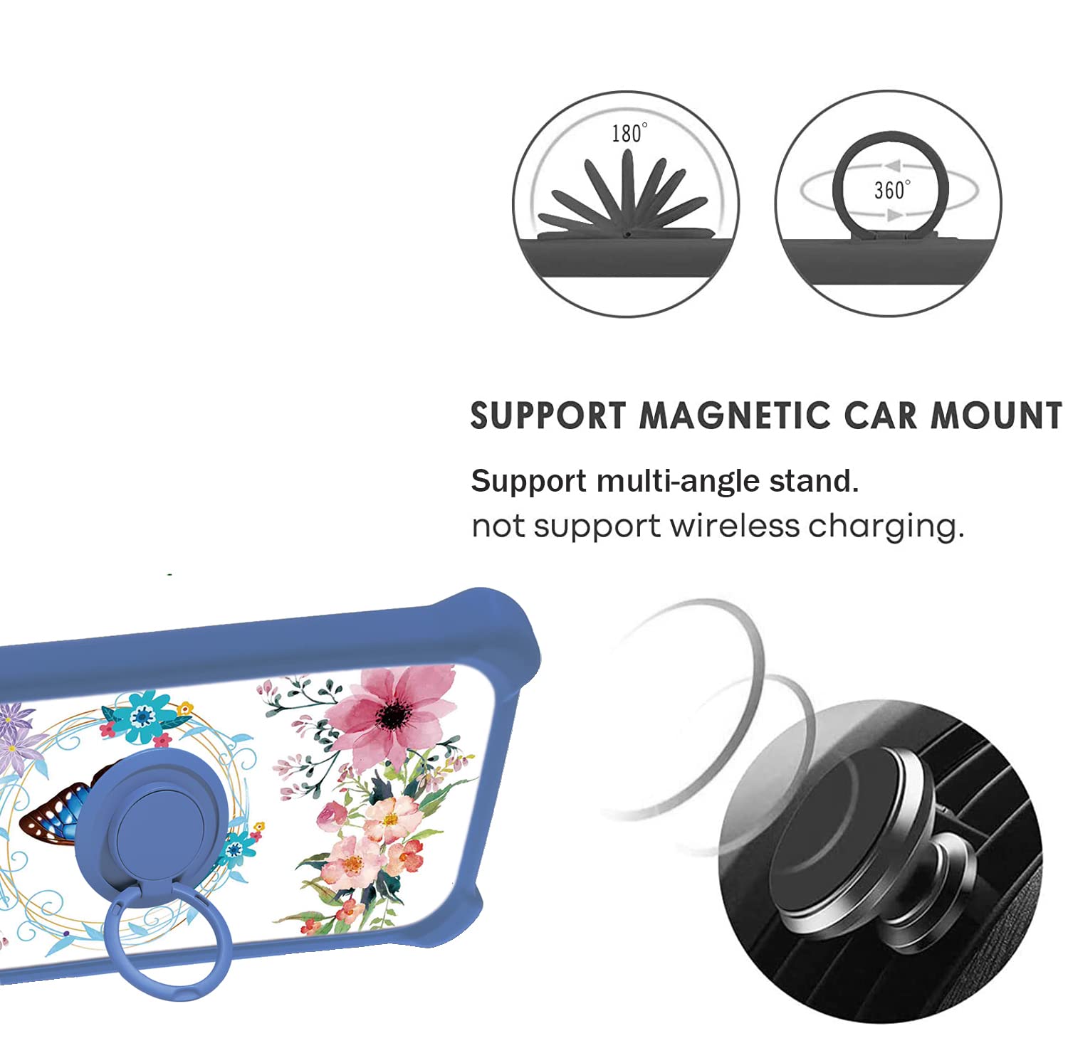 Jioeuinly Nokia C200 Case Compatible With Nokia C200 N151Dl Phone Case Cover [With Tempered Glass Screen Protector][Hard Pc + So