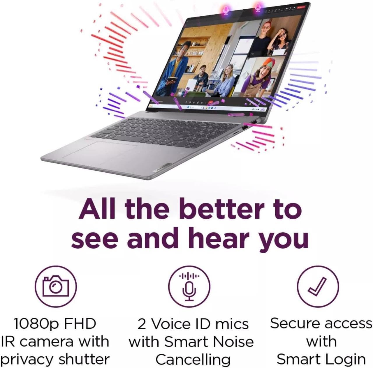 Lenovo Yoga 2-In-1 16 2K Touch Laptop | Amd Ryzen 7 8840Hs Beat Intel Ultra 5| Amd Radeon Graphics | Backlit | Fingerprint | 16G