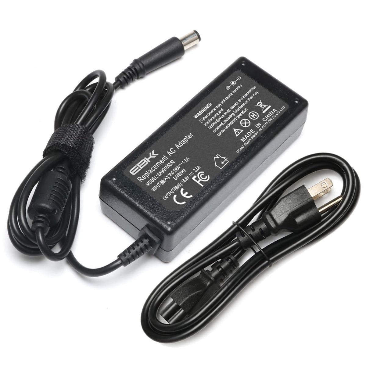 Ebkk 65W Hp Pavilion Dv6 Dv7 Dv4 Dm4 G72 G71 G60 2000 2B09Wm 2000 2A20Nr Elitebook 840 850 810 820 G1 G2 Power Cord