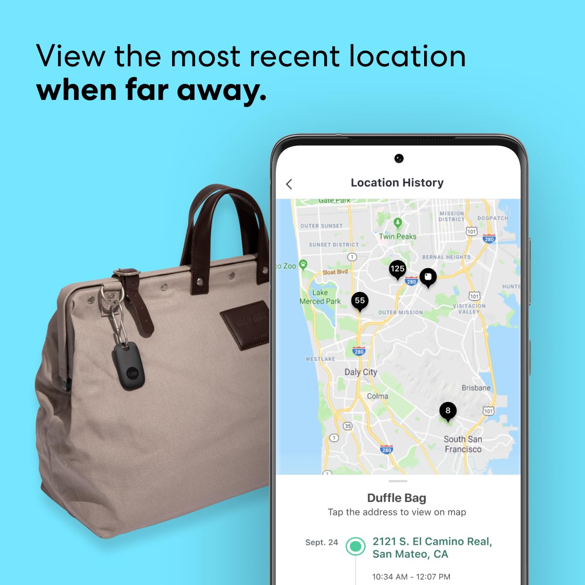 Tile Pro (2022) 1 Pack. Powerful Bluetooth Tracker, Keys Finder And Item Locator For Keys, Bags, And More; Up To 400 Ft Range. W