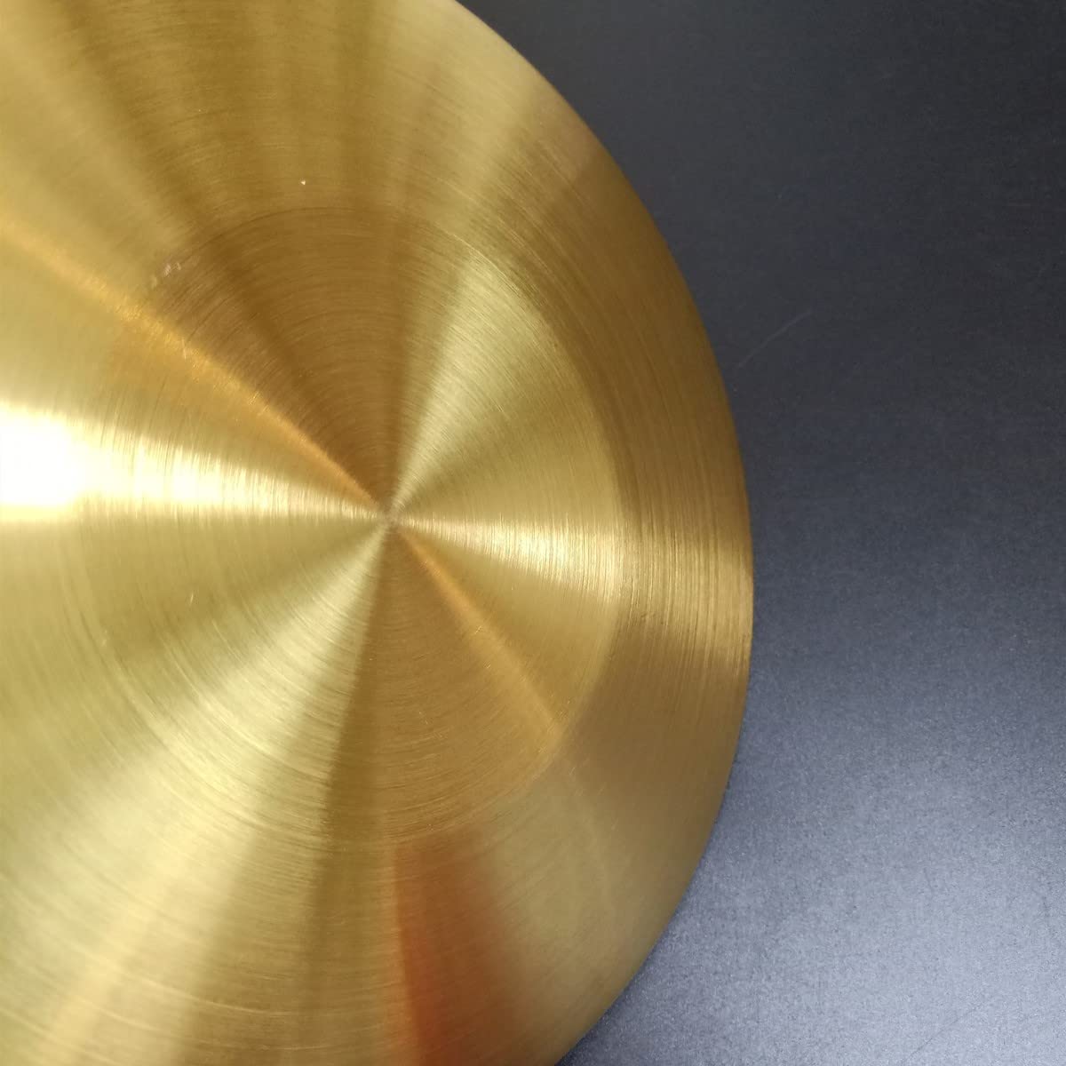 Loonelo Gong Instrument With 8.7Inch(22Cm),Chinese Traditional Percussion Instrument Brass Gong With Wooden Mallet And Red Ribbo