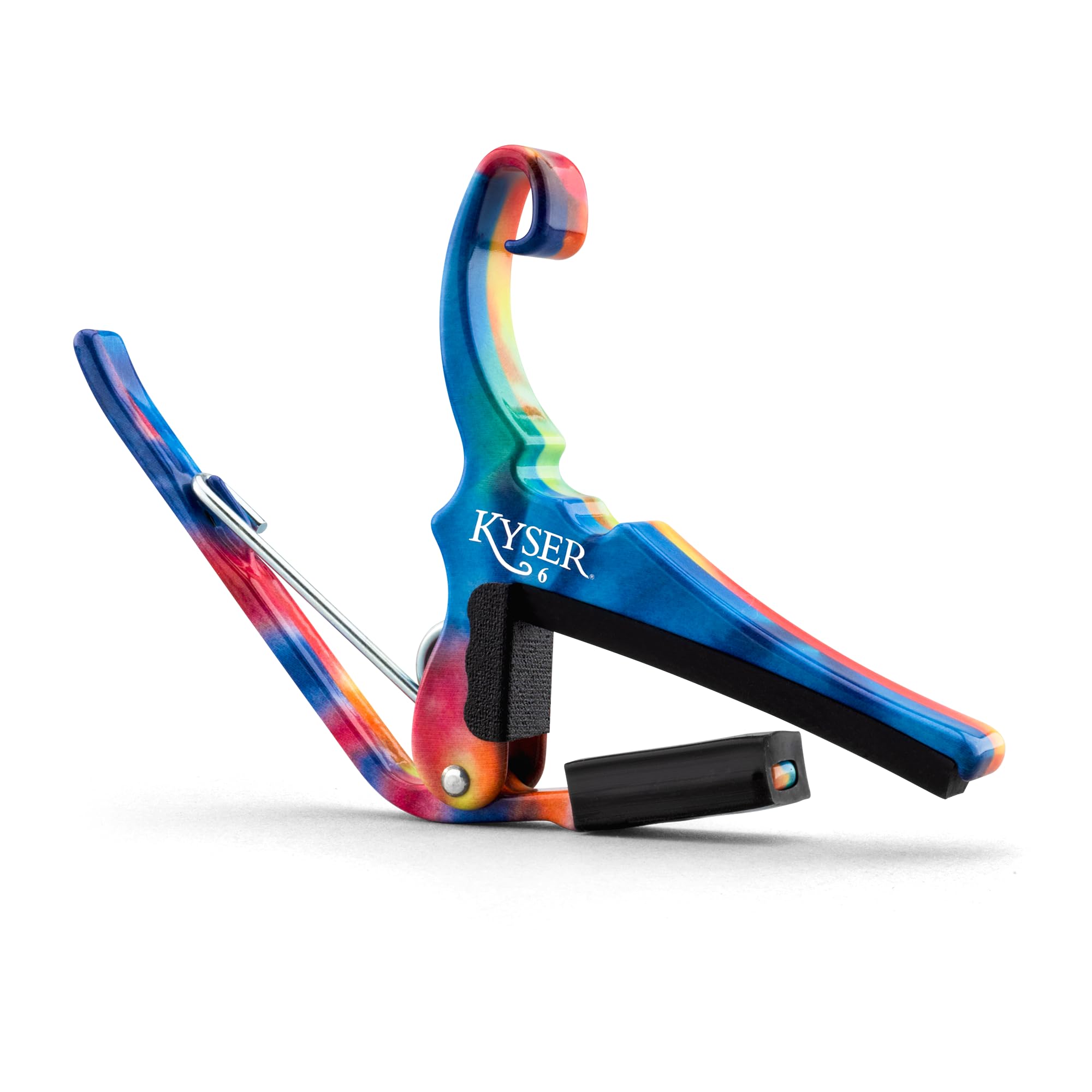 Kyser Quick Change Guitar Capo For 6 String Acoustic Guitars, Tie Dye, Kg6Tda