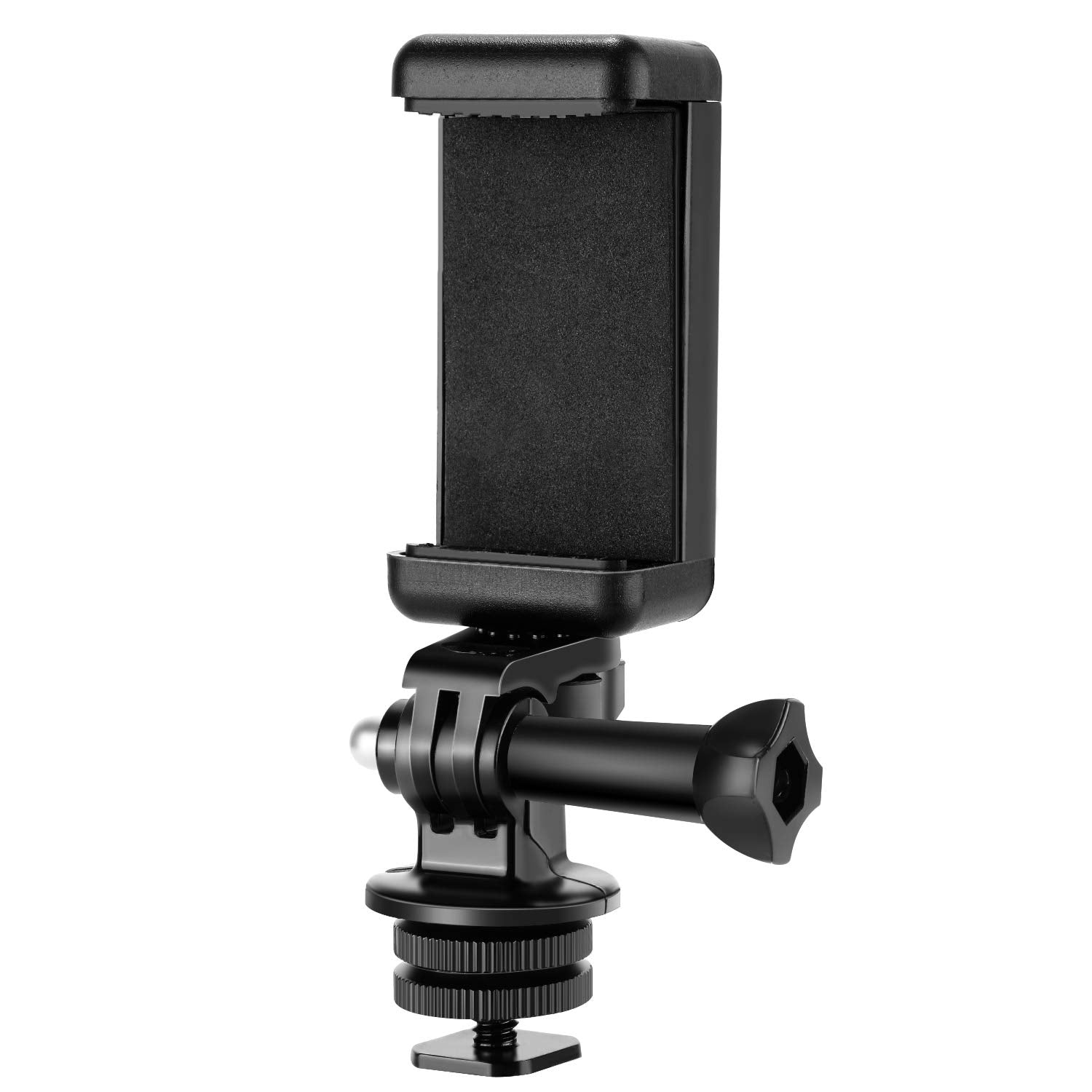 Neewer Phone Holder / Hot Shoe Mount Adapter Kit Compatible With Action Camera Gopro Hero 11 10 9 8 7 6 5, Dji Osmo Action/Actio