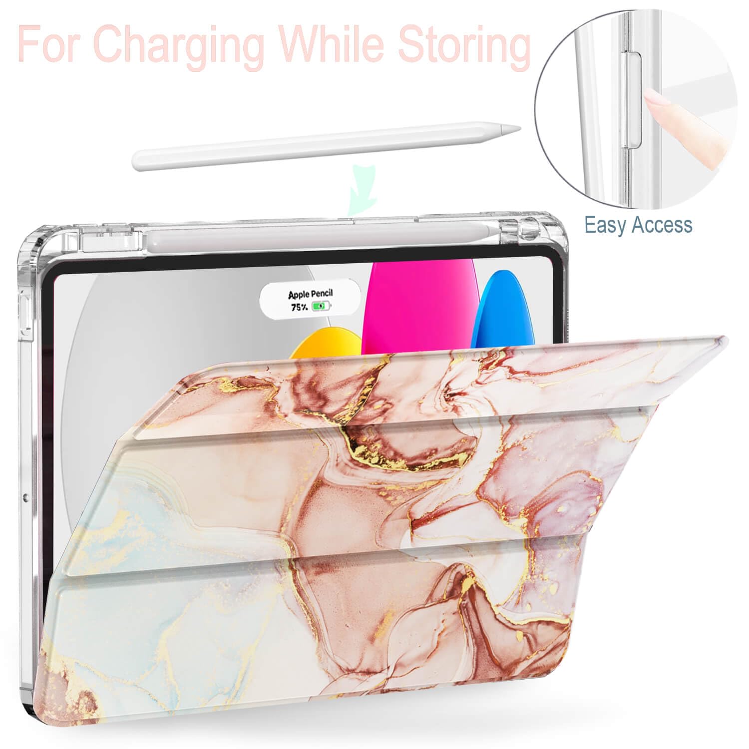 Feams Slim Case For Ipad Air 11-Inch M3 2025 / M2 2024, Ipad Air 5Th Generation 2022 / Ipad Air 4Th Generation 2020 10.9 Inch Ca