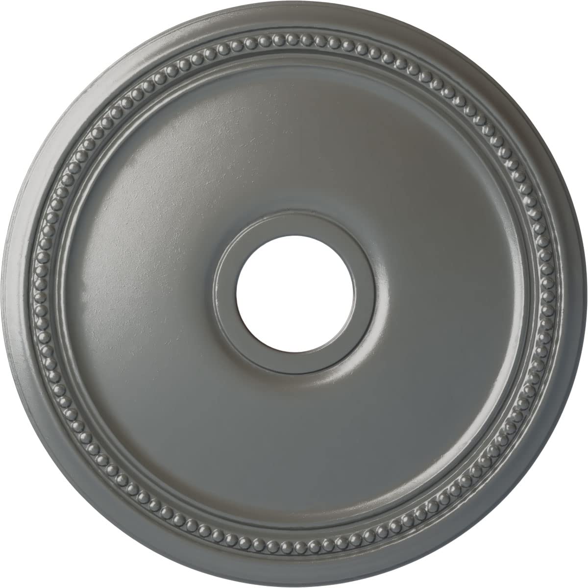 Ekena Millwork Cm18Disls Diane Ceiling Medallion, 18''Od X 3 5/8''Id X 1 1/8''P, Hand Painted Silver