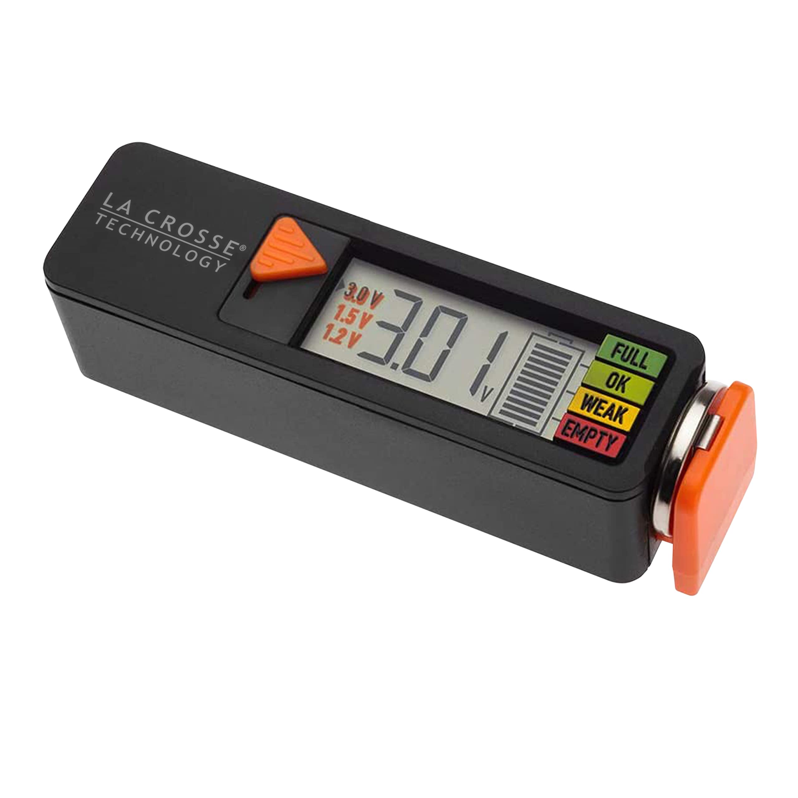La Crosse 911 65557 Int Portable Digital Battery Tester,Black