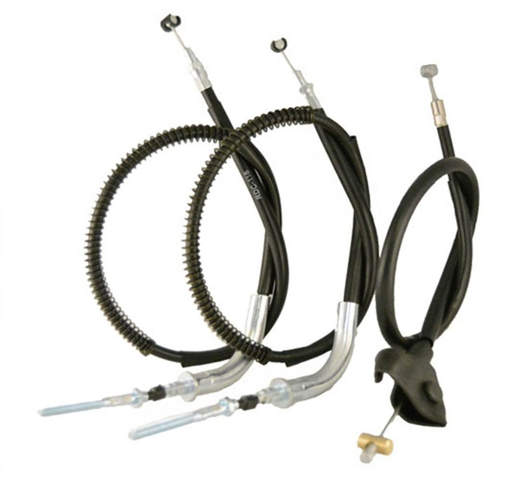 Race Driven Upper And Lower Front Brake Cables For Yamaha Timberwolf Yfb250 Yfb 250 4X4