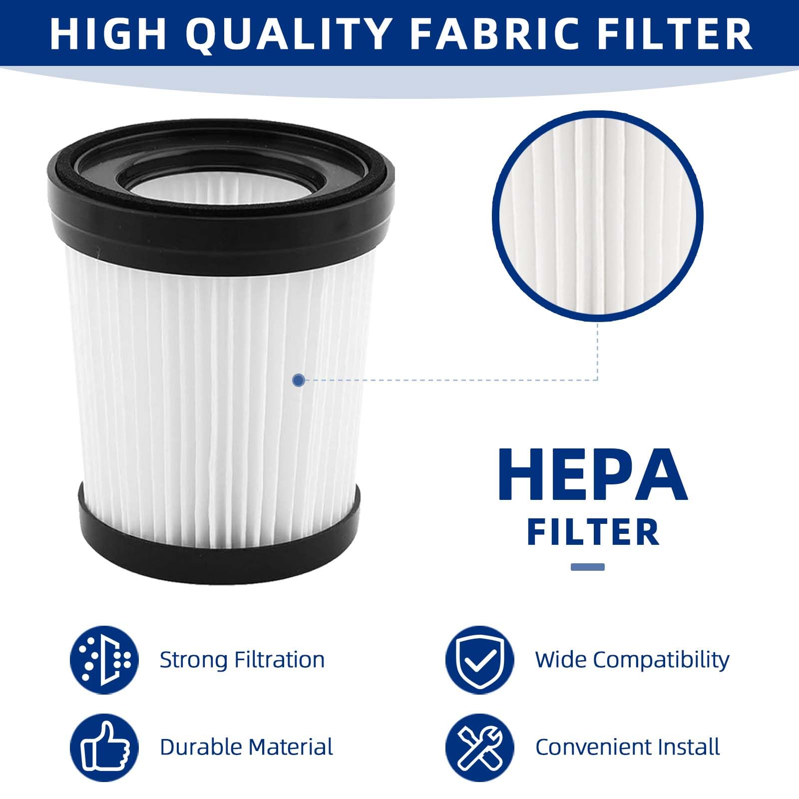 Vacuum Filter Replacement Compatible With Fabuletta Fsv001/Fsv101,Girnoor G160/G165, Lubluelu 202, Oraimo Osv 102, Vaclife Vl732
