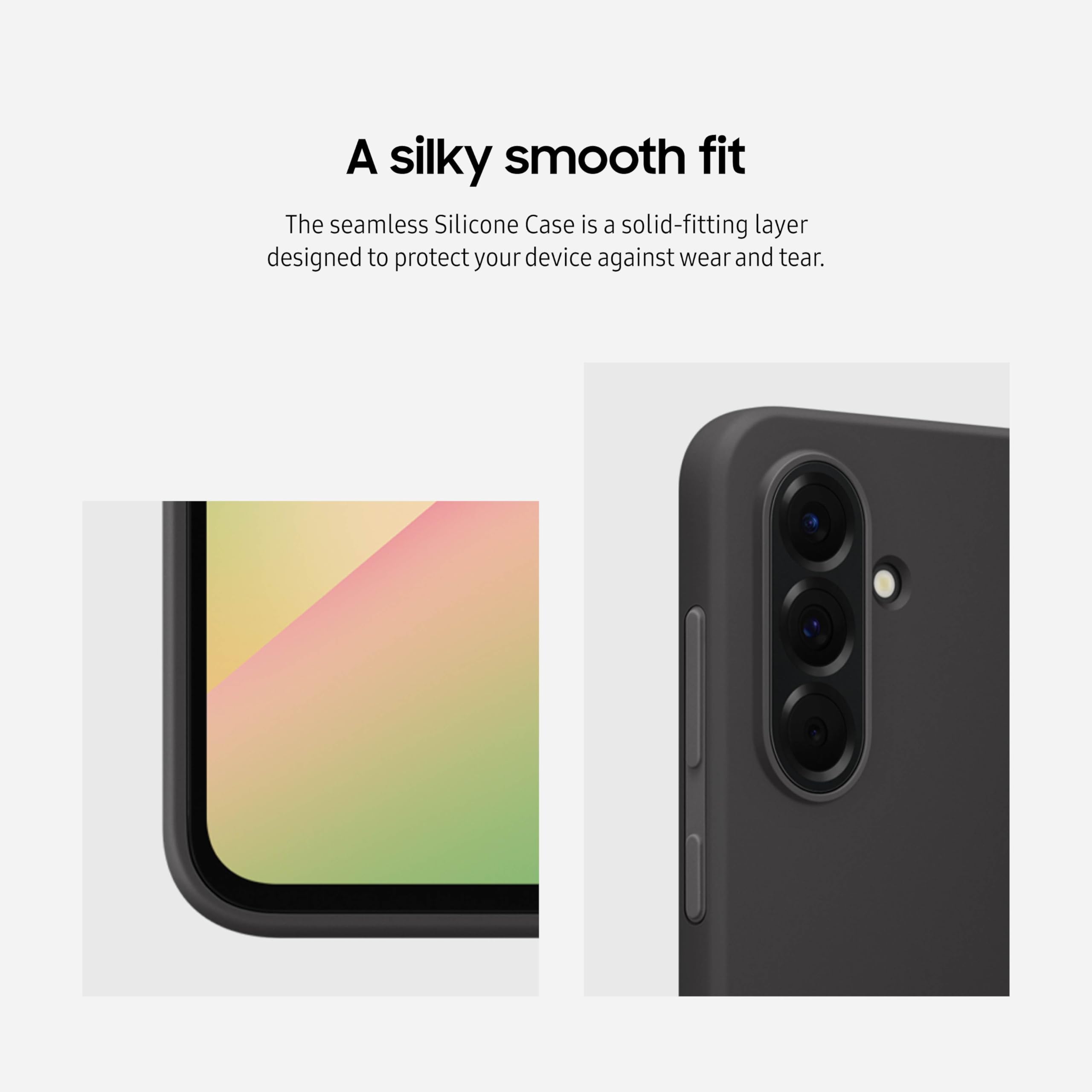 Samsung Galaxy A56 5G Silicone Phone Case, Protective, Comfortable, Easy To Hold, Us Version, Black