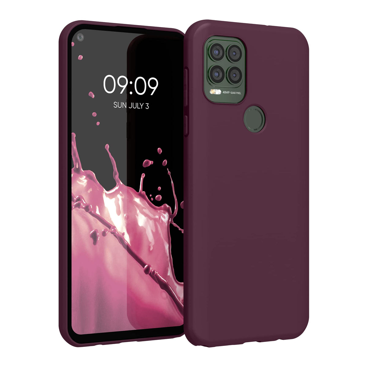 Kwmobile Case Compatible With Motorola Moto G Stylus 5G Case   Soft Slim Protective Tpu Silicone Cover   Bordeaux Violet