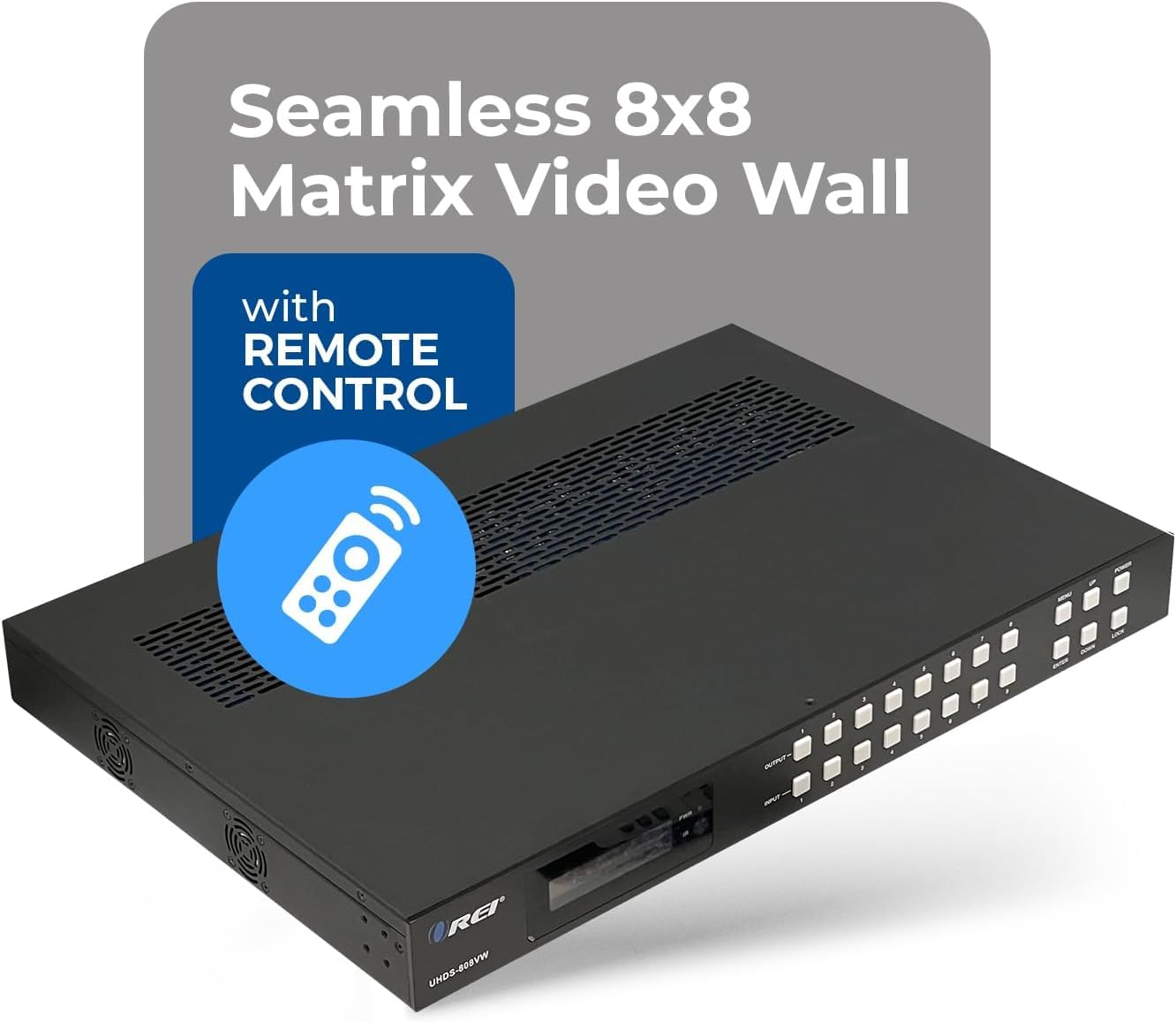 Orei 4K 8X8 Seamless Hdmi Matrix Switch Video Wall Controller Hdmi Processor Upto 4K 60Hz 4:4:4 8-Bit - Hdmi 2.0, Hdcp 2.2, 18 G