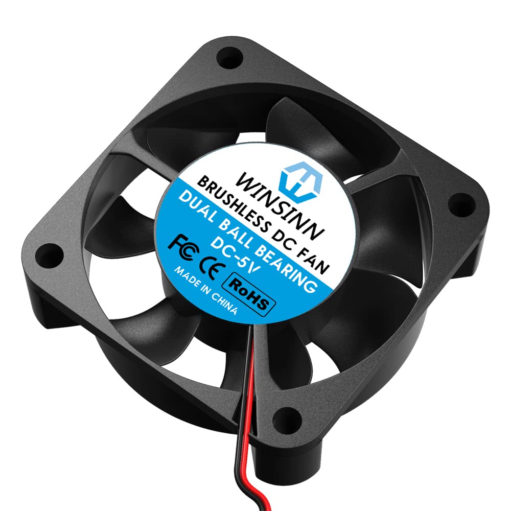 Winsinn 40Mm 5V Fan - Dual Ball Bearing 5000Rpm 4010 Cooling Fan Replacement For Dvr/Small Appliances/Electronics, 30Cm Cable Wi