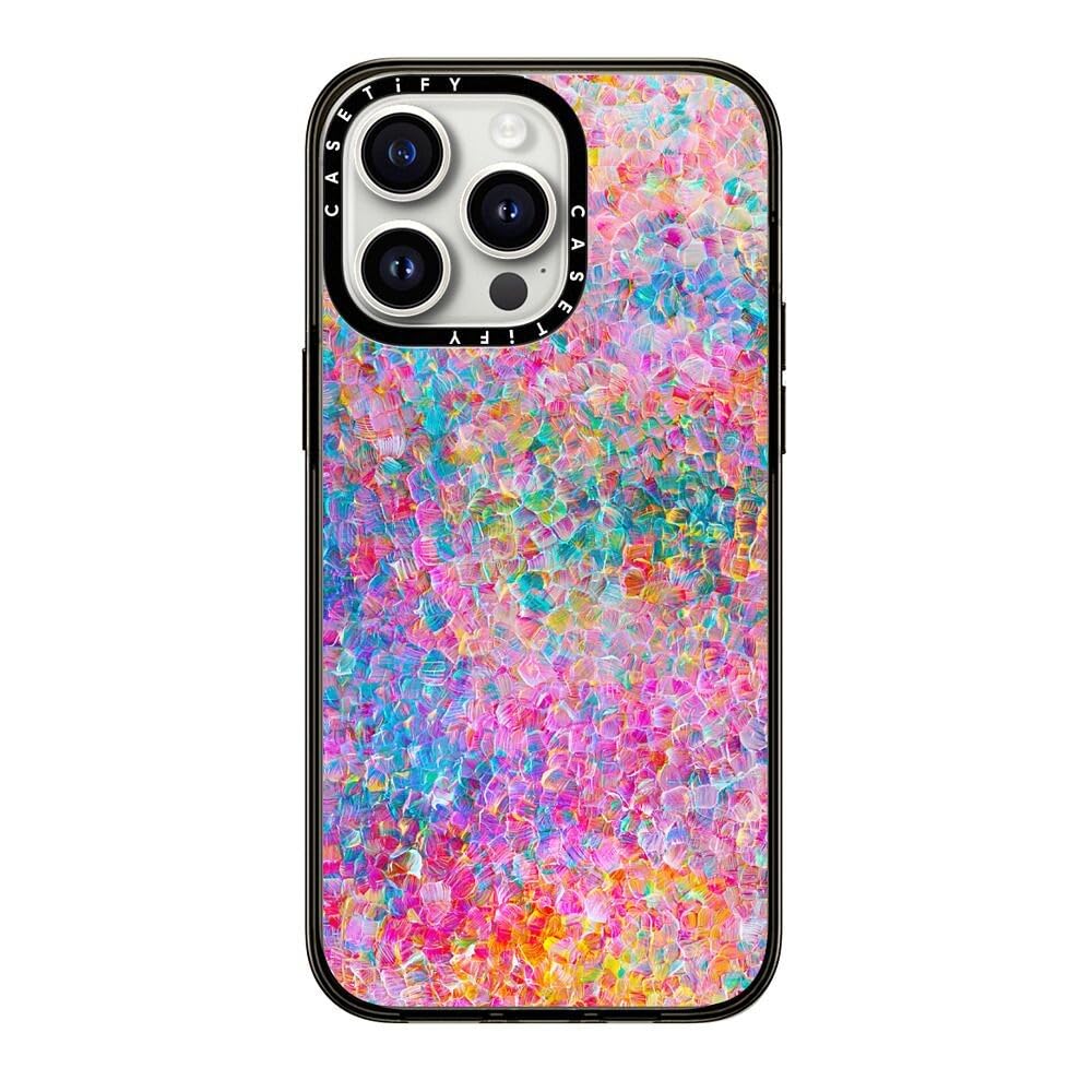 Casetify Compact Iphone 15 Pro Max Case [2X Military Grade Drop Tested / 4Ft Drop Protection]   Paint Prints   My Neon Summer By