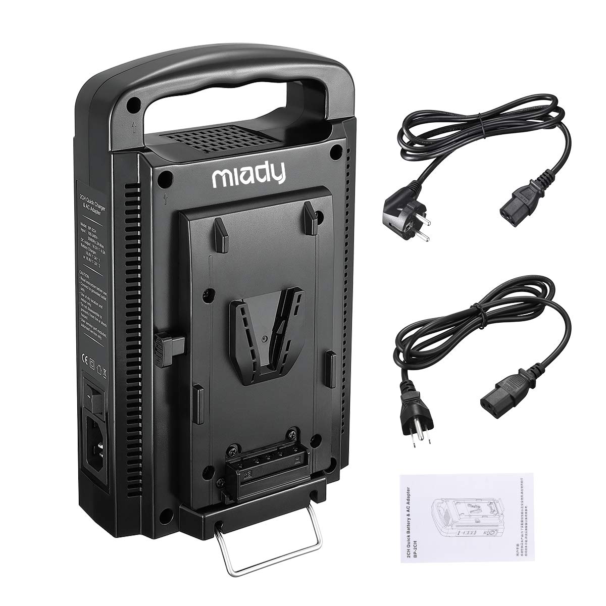 Dual Channel V Mount/V Lock Battery Charger Compatible With All 14.4V/14.8V V Mount Batteries,V Mount Brick (Battery Not Include