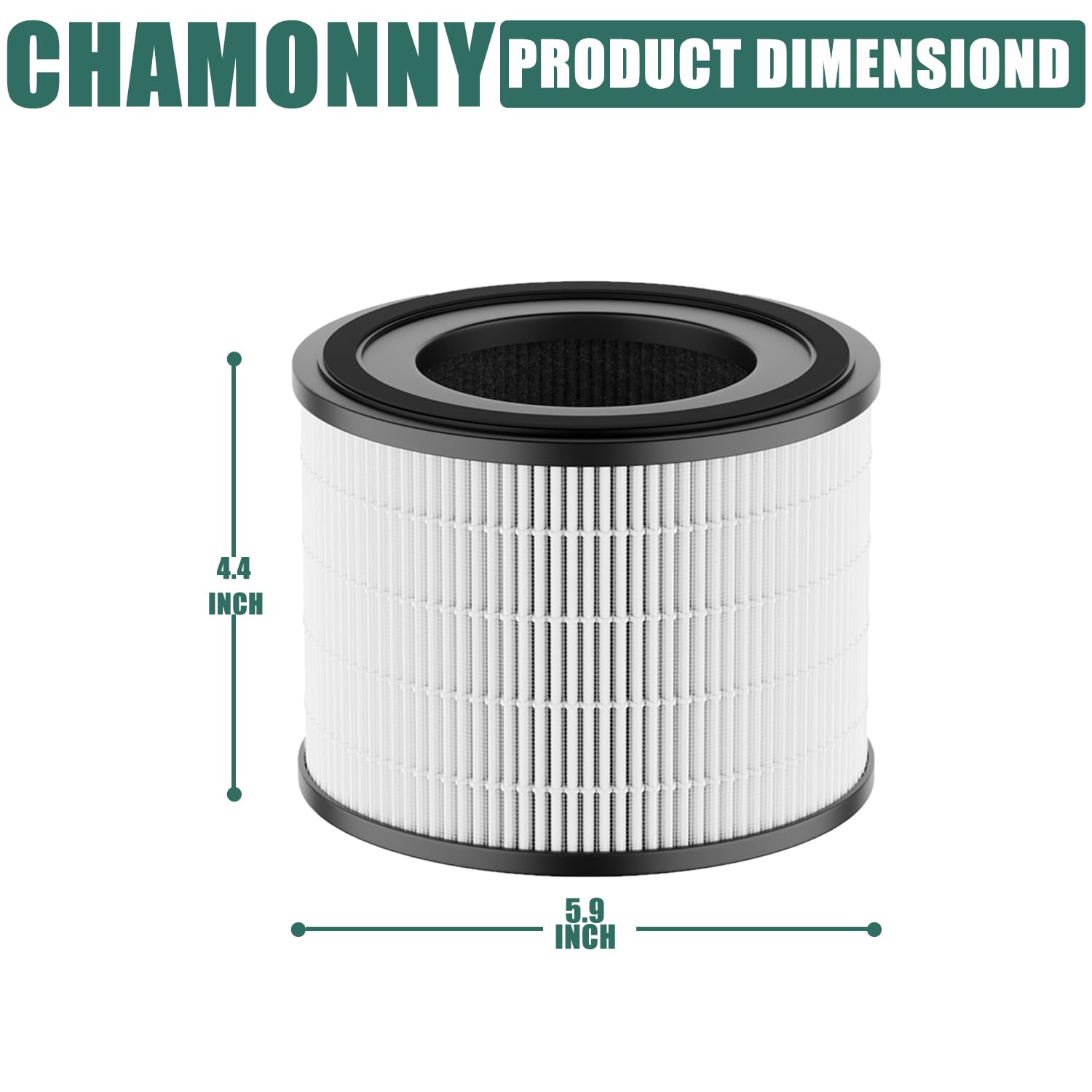 Chamonny Ap S0610L Filter Replacement, Compatible With Moo Ka Ap S0610L Air Purifier, 3 In 1 H13 True Hepa Filter And Activated