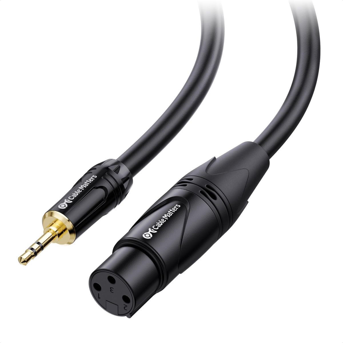Cable Matters Unbalanced 3.5Mm To Xlr Cable 6 Ft, Male To Female Xlr To 1/8 Inch Cable, Xlr To 3.5Mm Cable, 1/8 To Xlr Cable   6