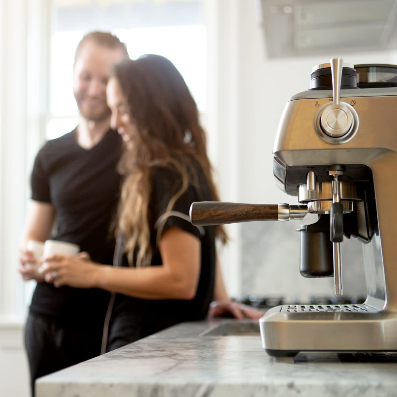 Crema Coffee Products   Replacement Steam Lever Compatible With Breville Espresso Machines   Brushed Silver   Fits The Barista E