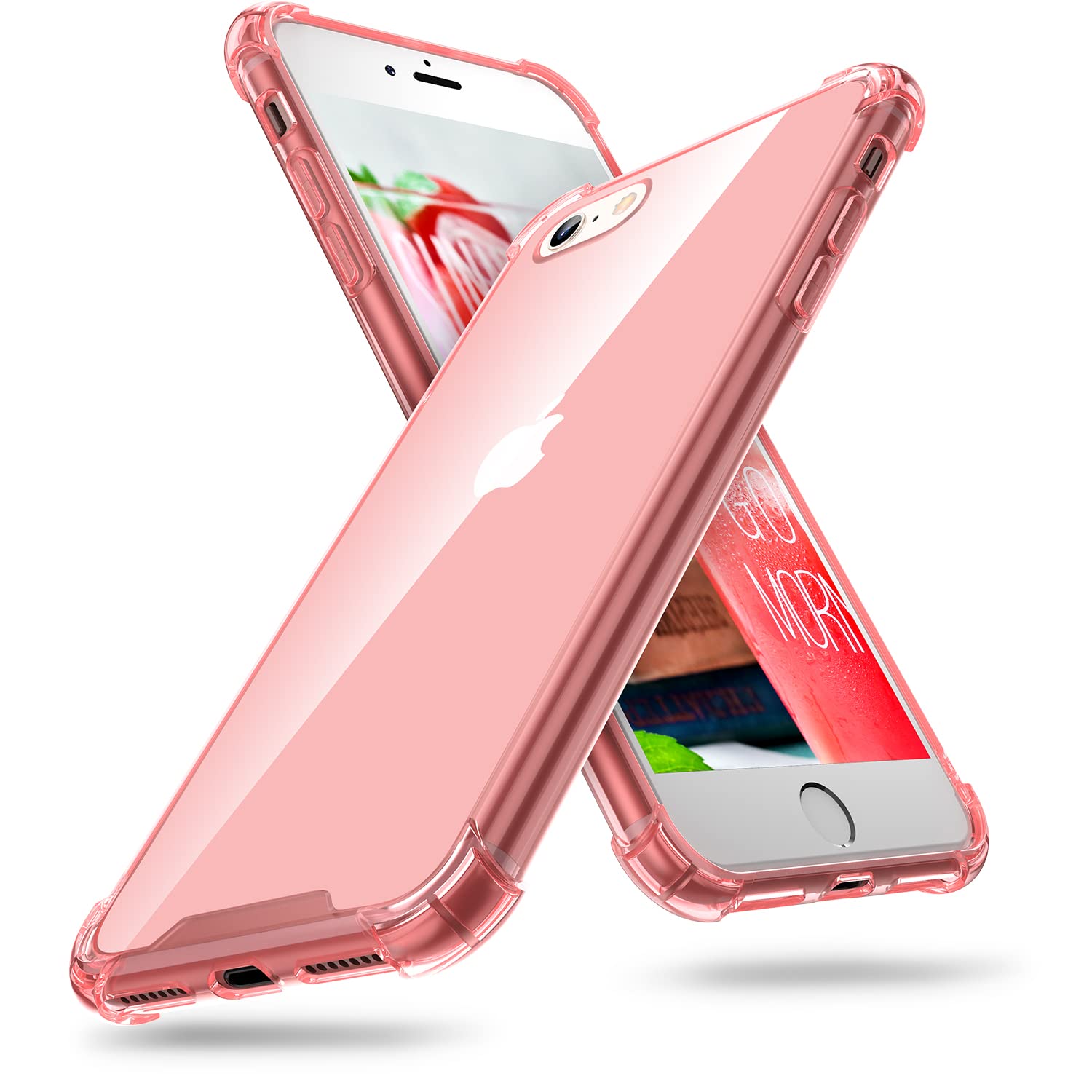 Oribox Case Compatible With Iphone Se 2022/2020 , Compatible With Iphone 8/7 Case, With 4 Corners Shockproof Protection, Pink