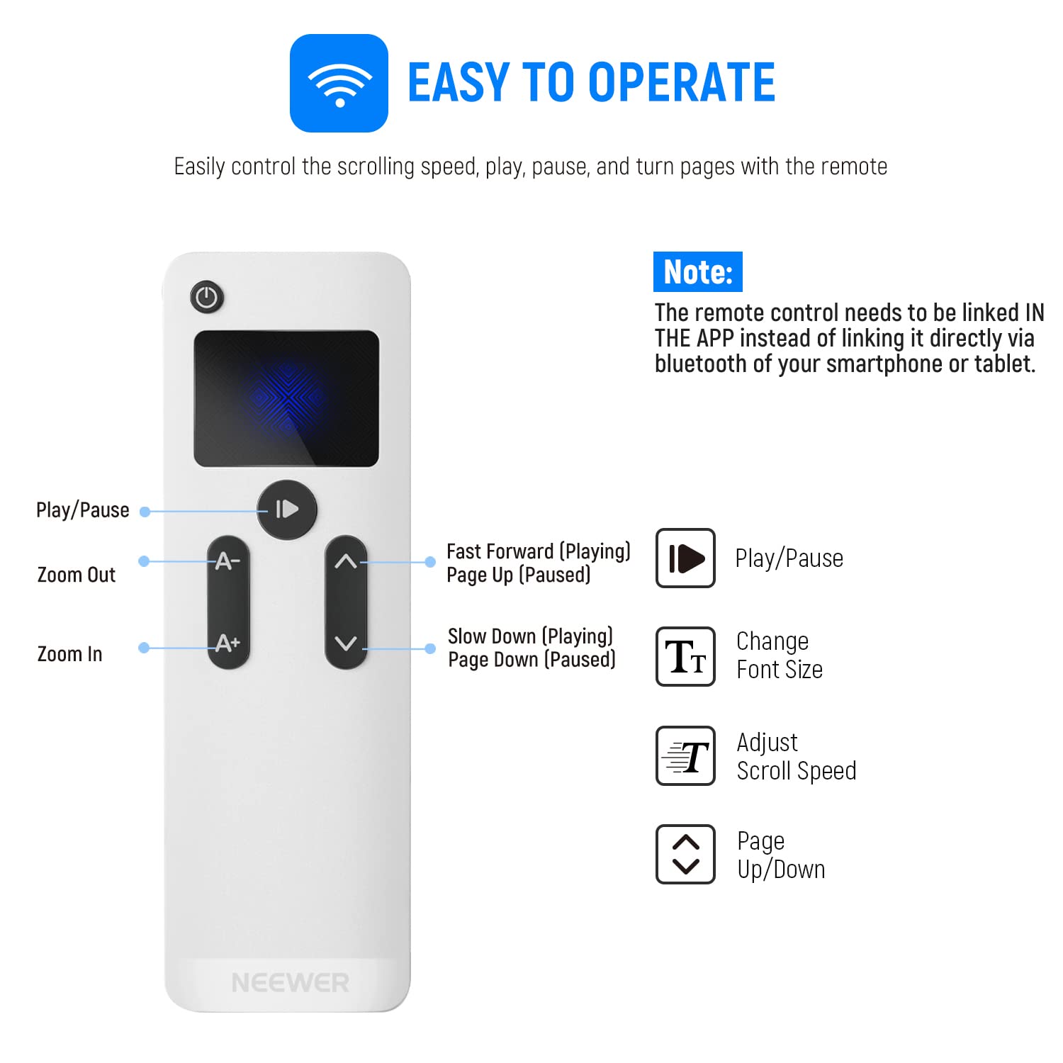 Neewer Teleprompter X14 With Rt 110 Remote & App Control (Bluetooth Connection Via Neewer Teleprompter App), Portable No Assembl