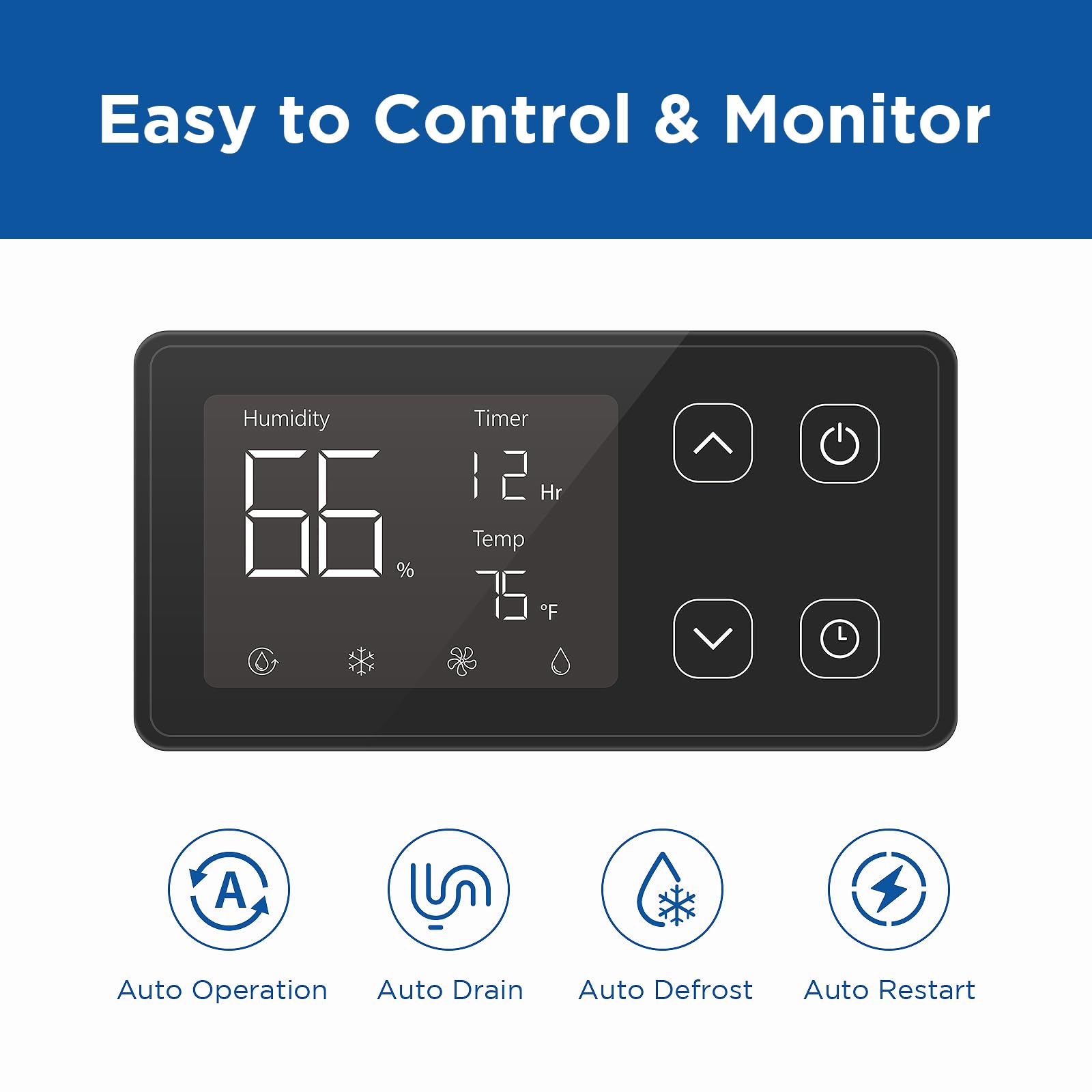 Moiswell 145 Pints Commercial Dehumidifier With Pump And Drain Hose, Crawl Space Dehumidifier Basement, Industry Water Damage Un