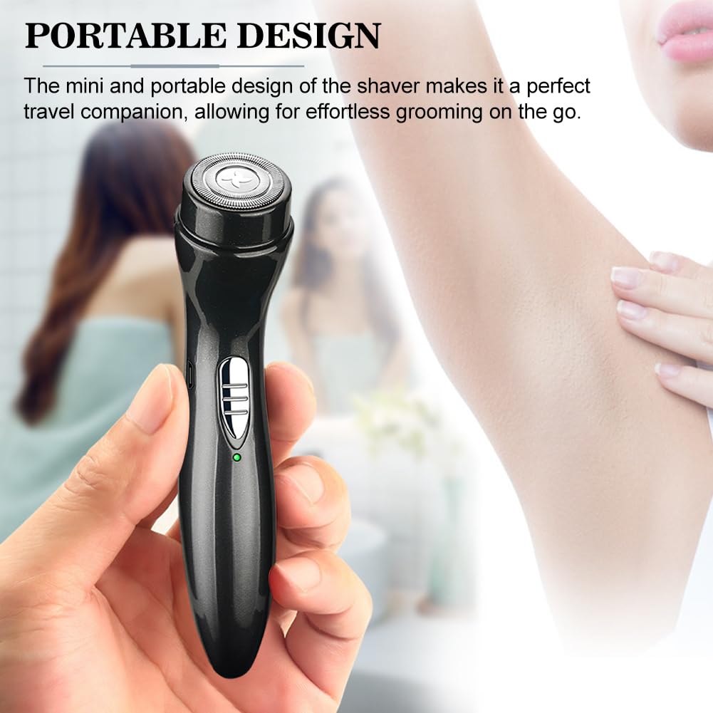 Mini Electric Shaver, Cordless Pocket Size Beard Trimmer, Portable Usb Rechargeable Wet And Dry Beard Grooming Kit Suitable For
